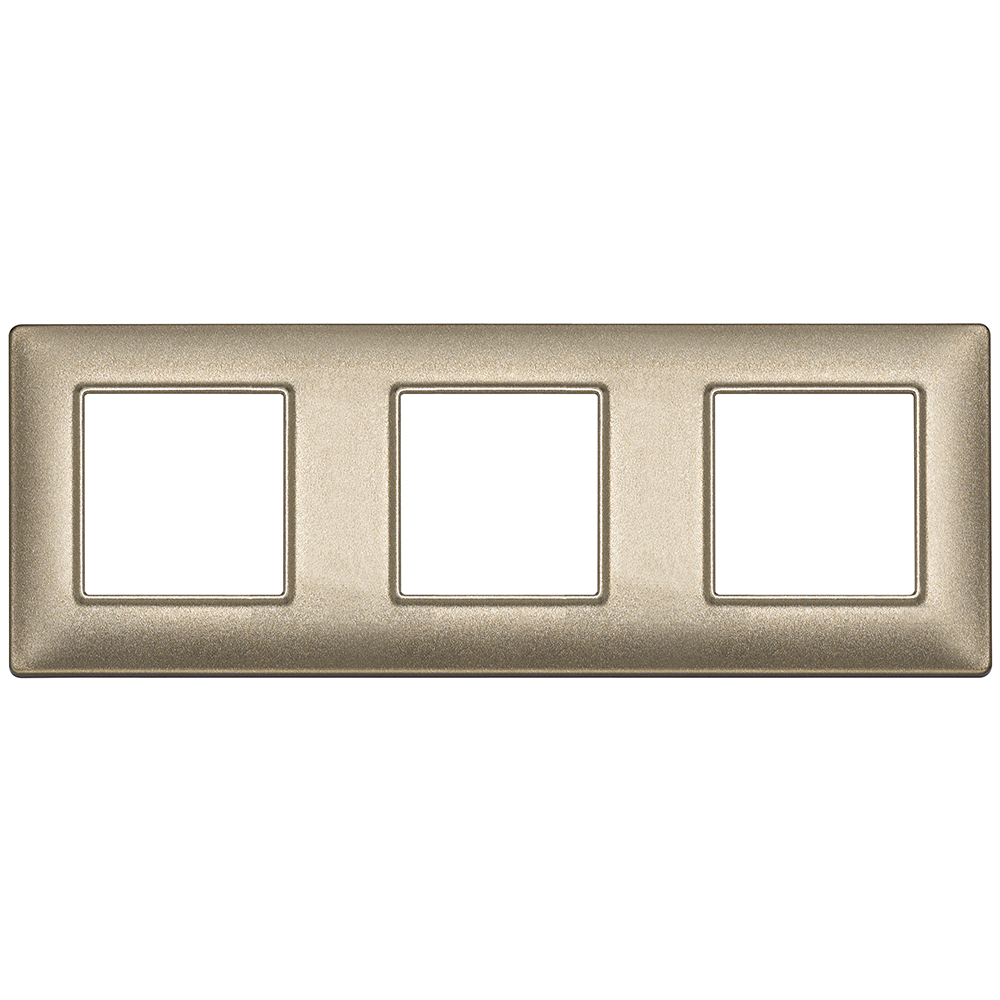 VIMAR - 14644.26 - Plate 6M (2+2+2) 71mm metall.bronze