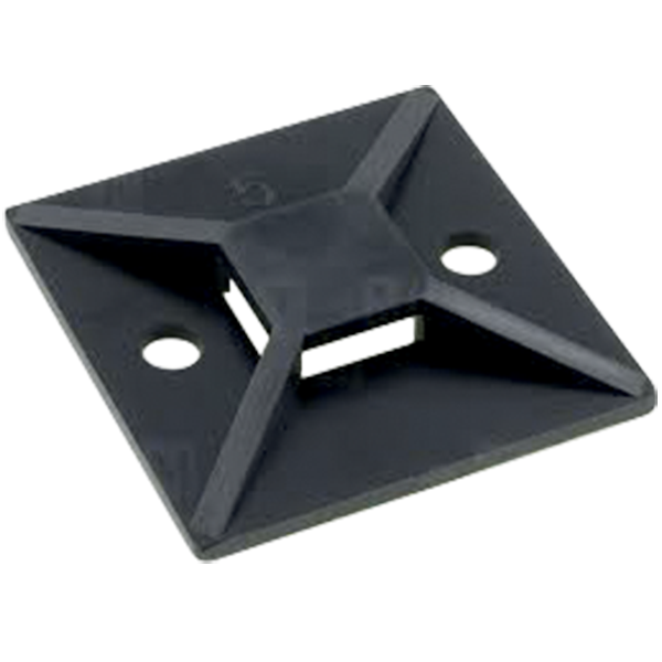 ELMARK - SELF-ADHESIVE BASE FOR CABLE TIES MT-30 BLACK (100PCS IN PACKAGE) 500039