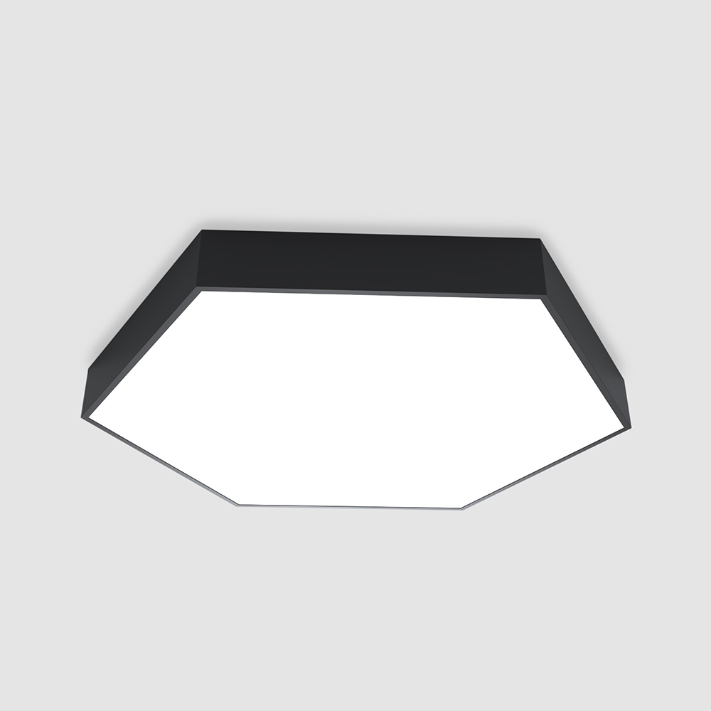 POLARIS LIGHTING - HEXAGON LED PLAFOND Ø400/346/80мм 24W 4000K 4300lm 120° black 2107-24