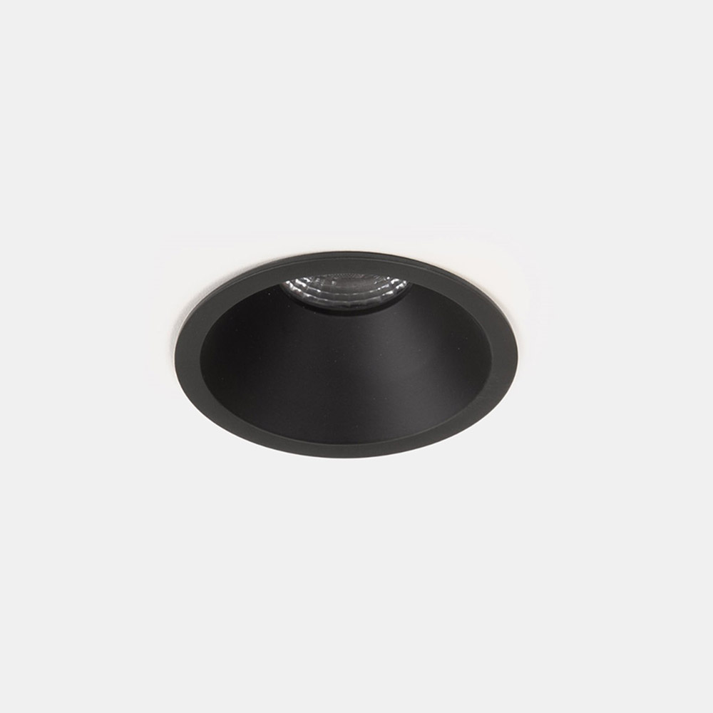 POLARIS LIGHTING - LED ЛУНА за вграждане ACCORD DALI DIM кръгла Ø94/H68mm, влагозащитена IP54 12W 3000K 960lm черна 1007D