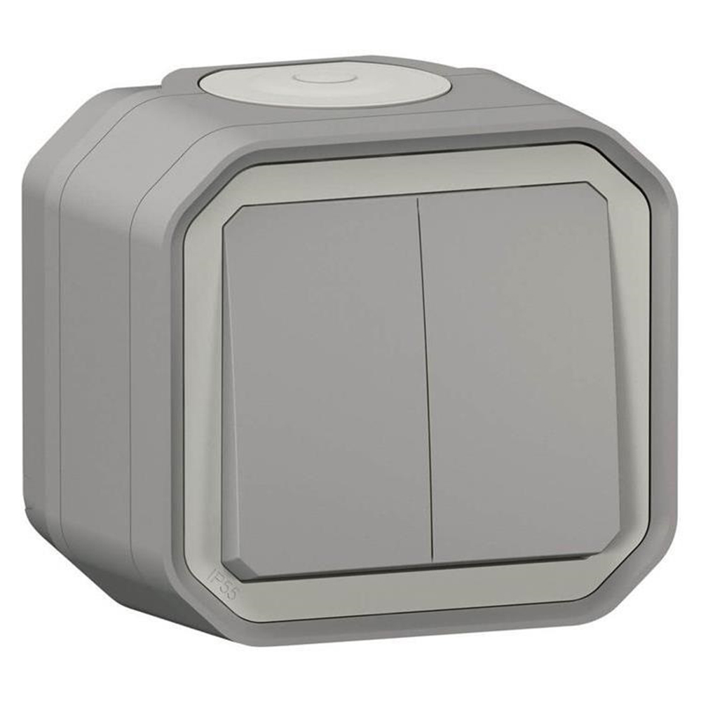 LEGRAND - 1-pole 2-circuits switch monobloc for surface mounting color ...