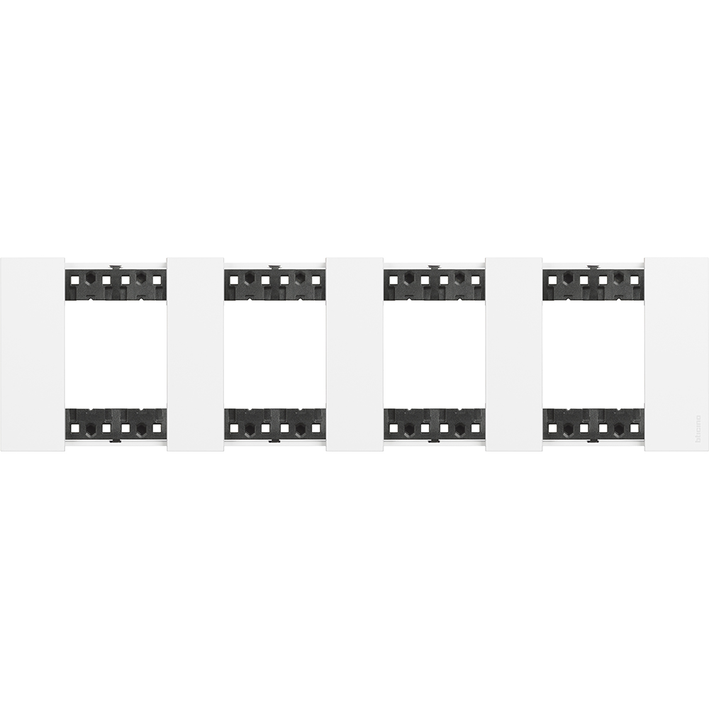 BTICINO - KA4802M4KW 2+2+2+2 modules Living Now cover plate - white