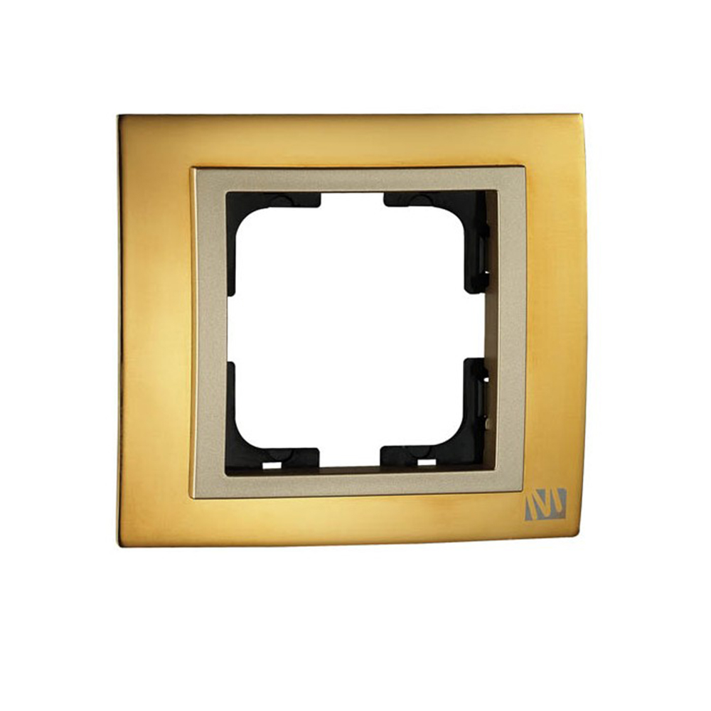 MONO ELECTRIC - MN-106-440000-160 Gold 1gang Frame Style Chrome