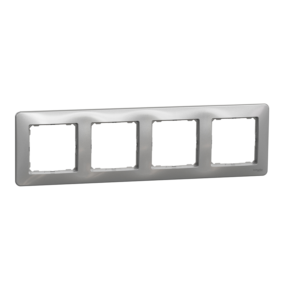 SCHNEIDER ELECTRIC - SDD313804 Sedna Design- 4-gang frame - aluminium