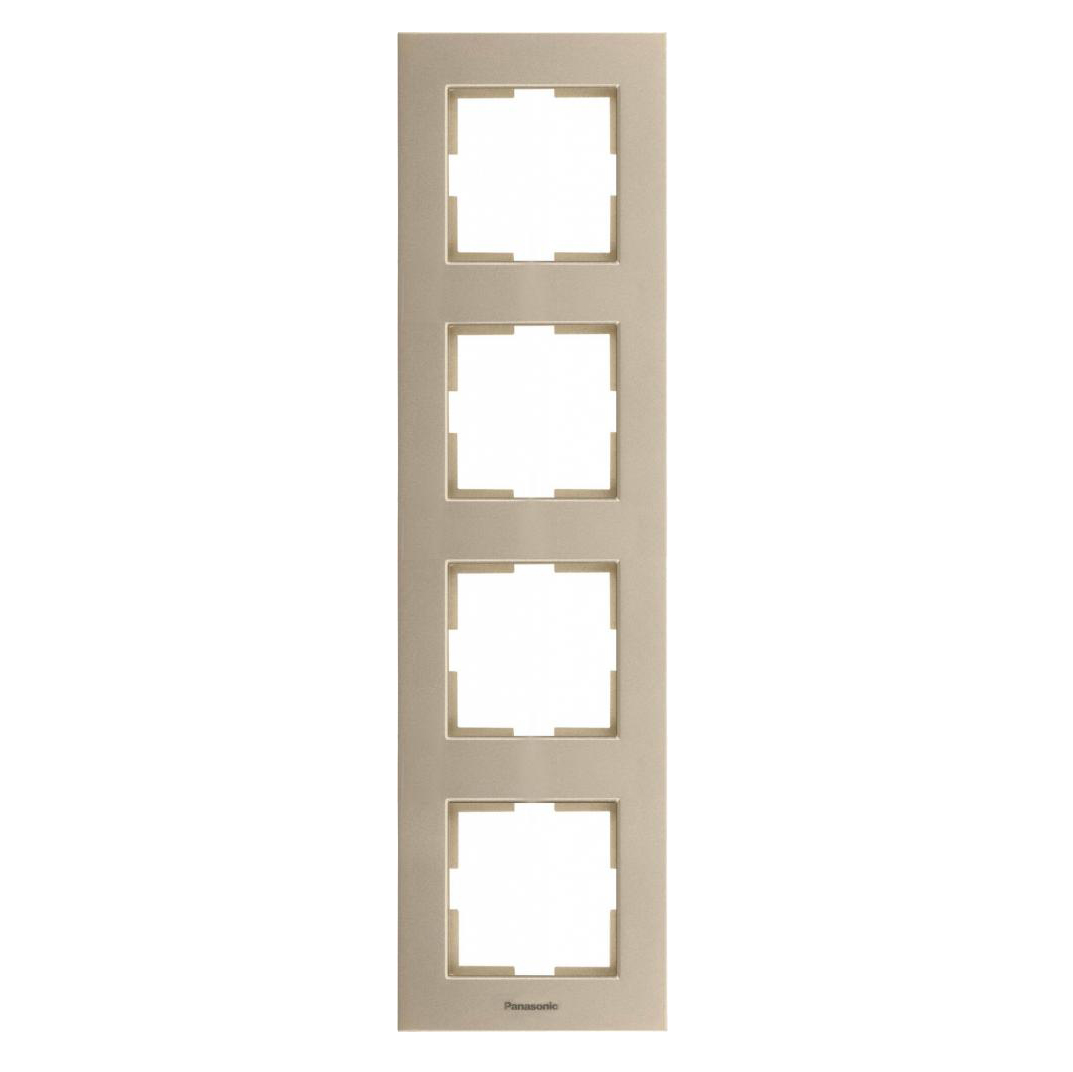 PANASONIC - 4 Gang Frame Vertical WKTF08142BR‐EU1 bronze