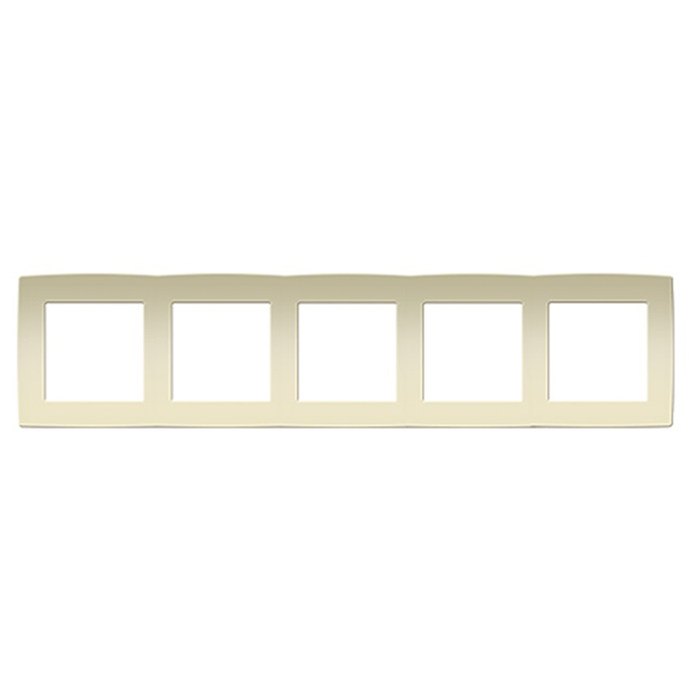 ACA LIGHTING - PRIME 5 GANG FRAME IP20 IVORY 1000119402