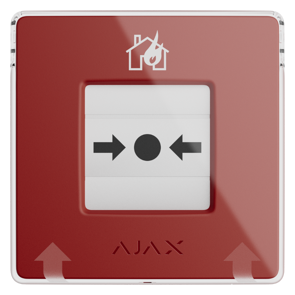 AJAX - Безжичен ръчен пожароизвестител, червен, ManualCallPoint 60815.171.NC1