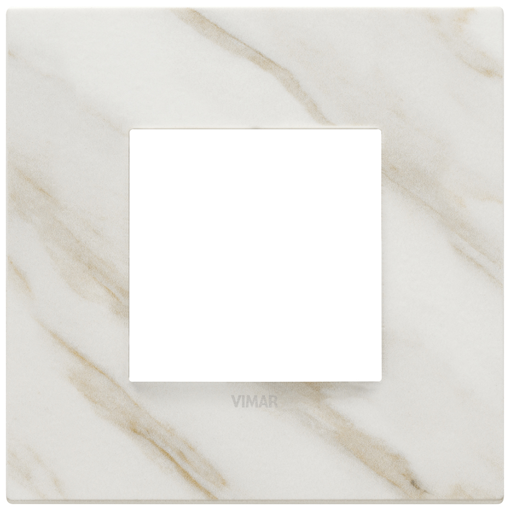 VIMAR - 22642.51 - Eikon Exe Рамка 2М немски стандарт White Calacatta