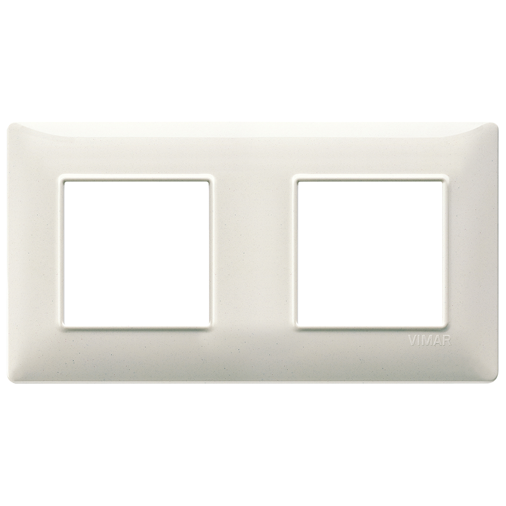 VIMAR - 14643.06 - Plate 4M (2+2) 71mm techn.granite white