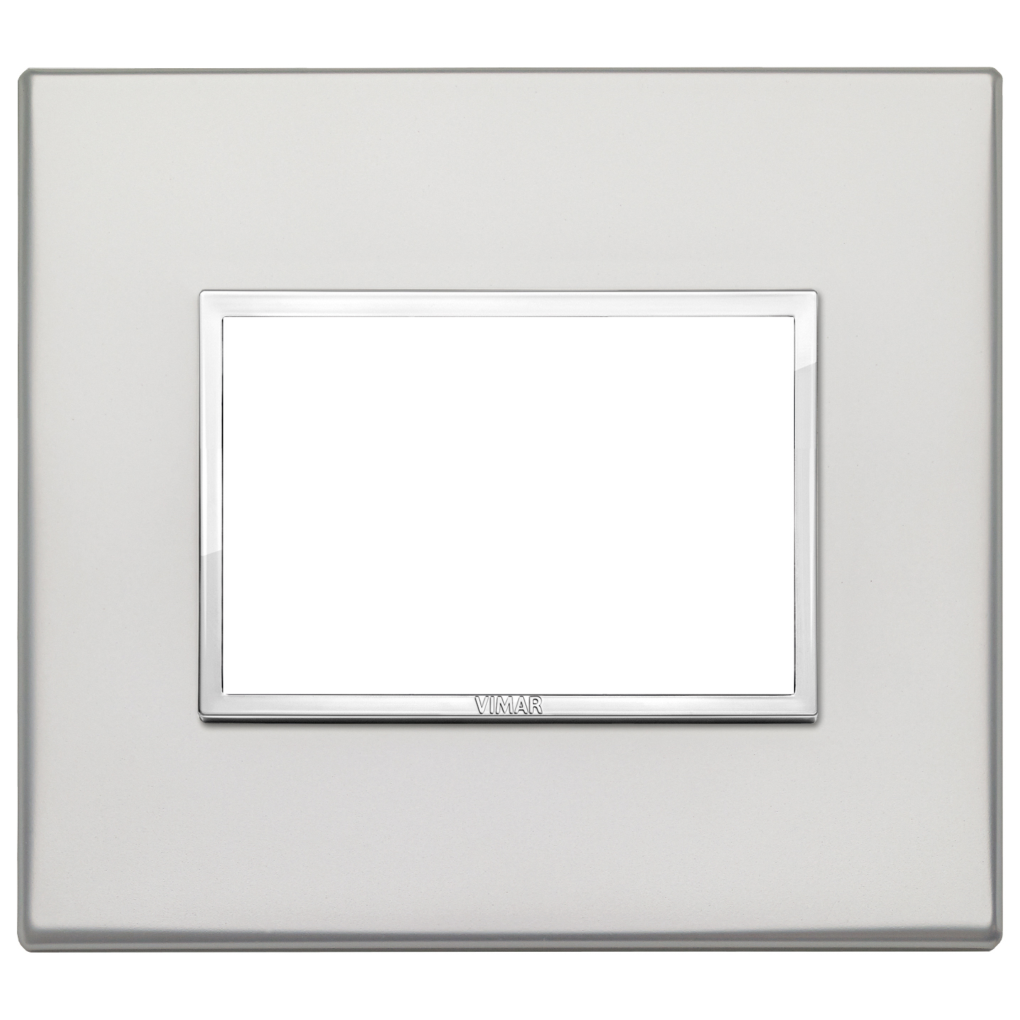 VIMAR - 21653.07.01 - Plate 3M aluminium silver
