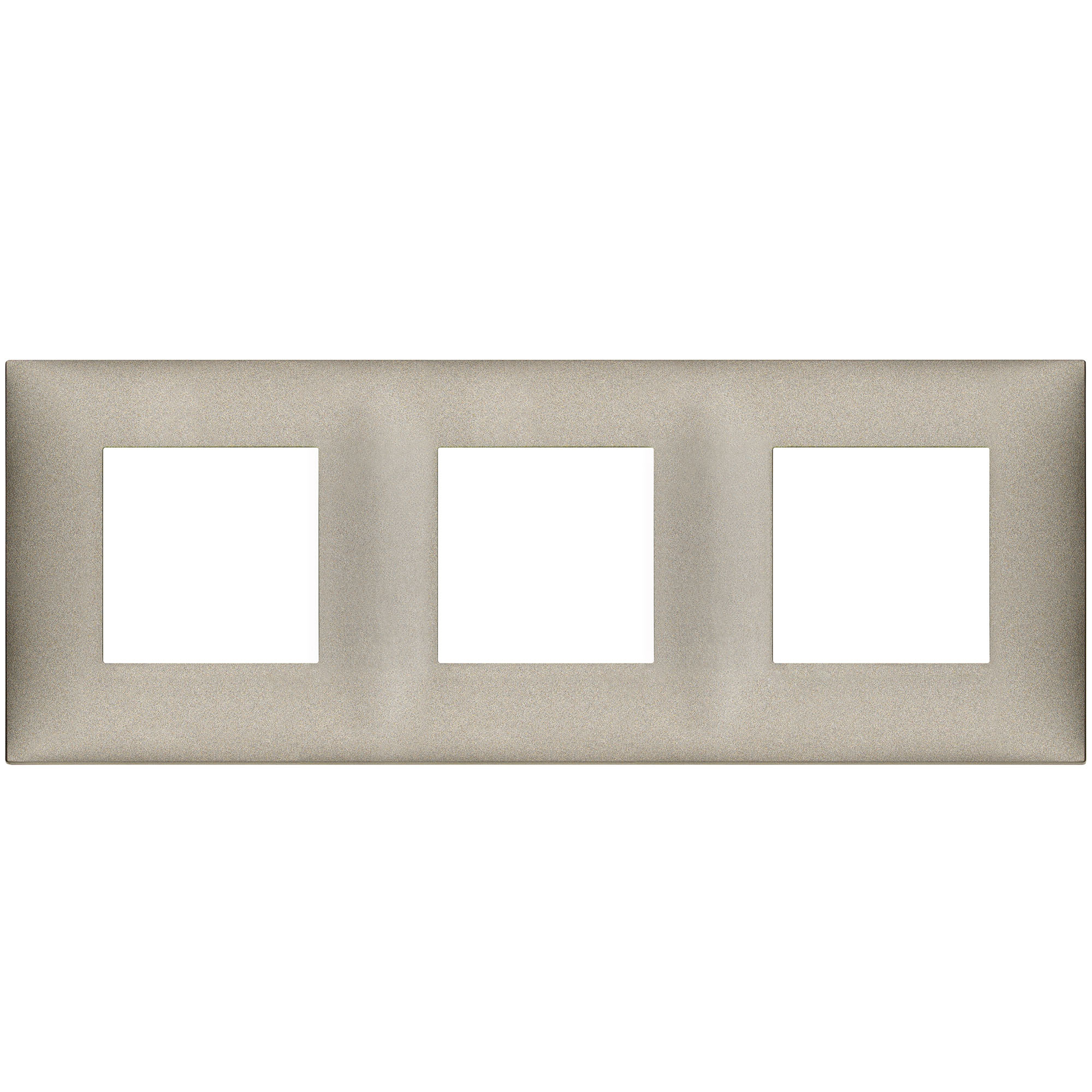 VIMAR - 09666.23 cover plate - 2+2+2 horizontal/vertical installation modules matt titanium color NEVE UP