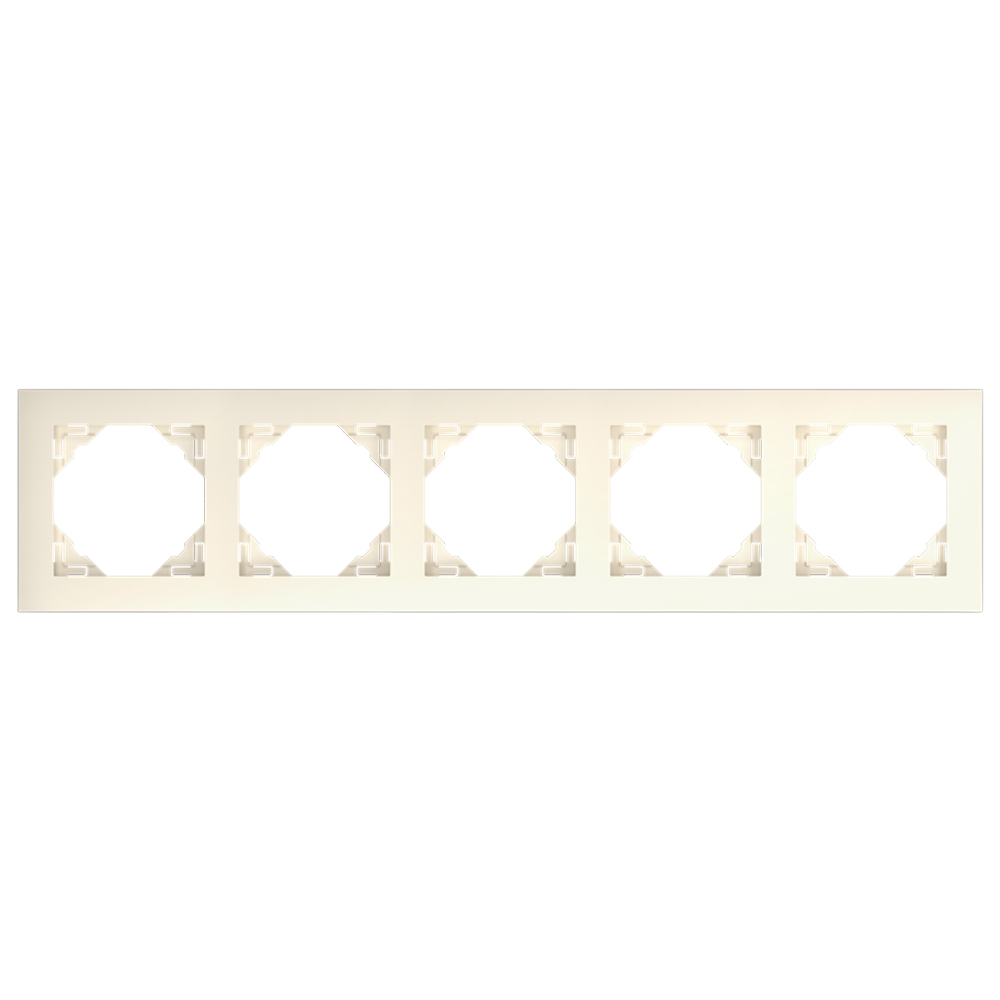 EFAPEL - FIVE GANG FRAME IVORY 90950 TMF LOGUS 90