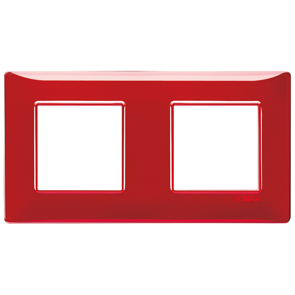 VIMAR - 14643.51 - Plate 4M (2+2) 71mm Reflex ruby