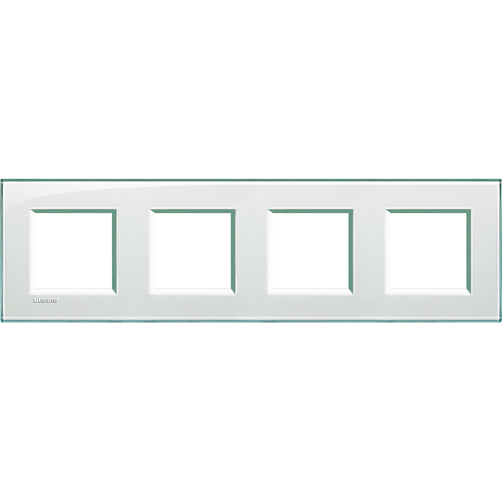 BTICINO - LNA4802M4KA Square cover plate 4х2modules -Acquamarine -technopolymer