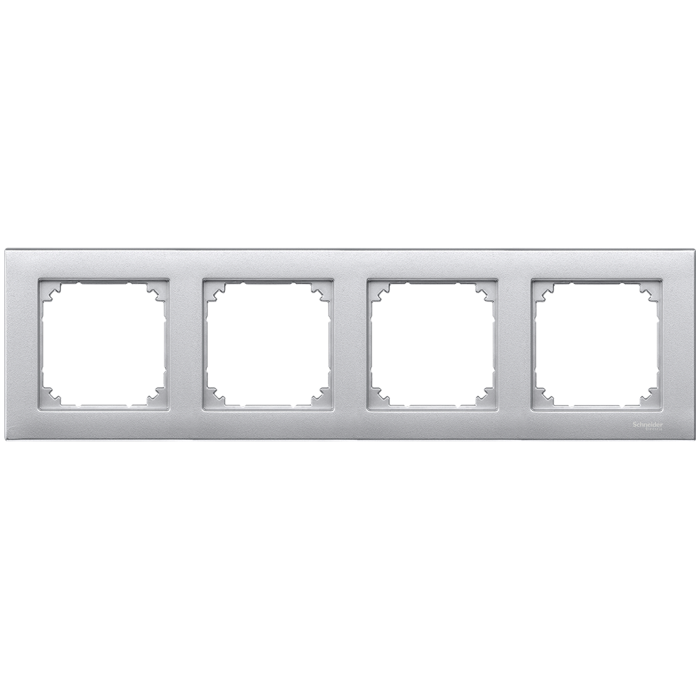 SCHNEIDER ELECTRIC - MTN486460 M-Plan frame, 4-gang, aluminium