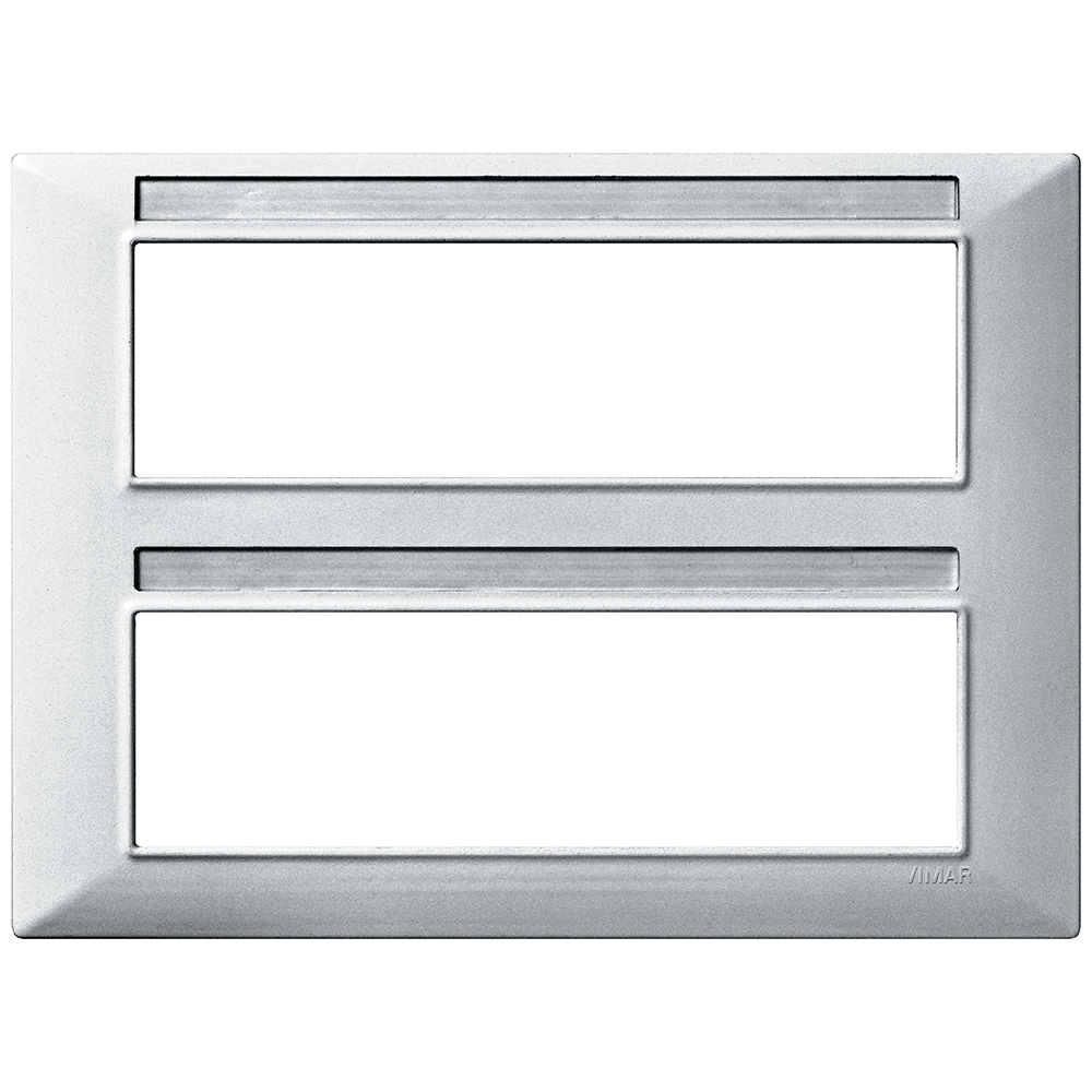 VIMAR - 14690.20 - Plate 14M techn. matt silver