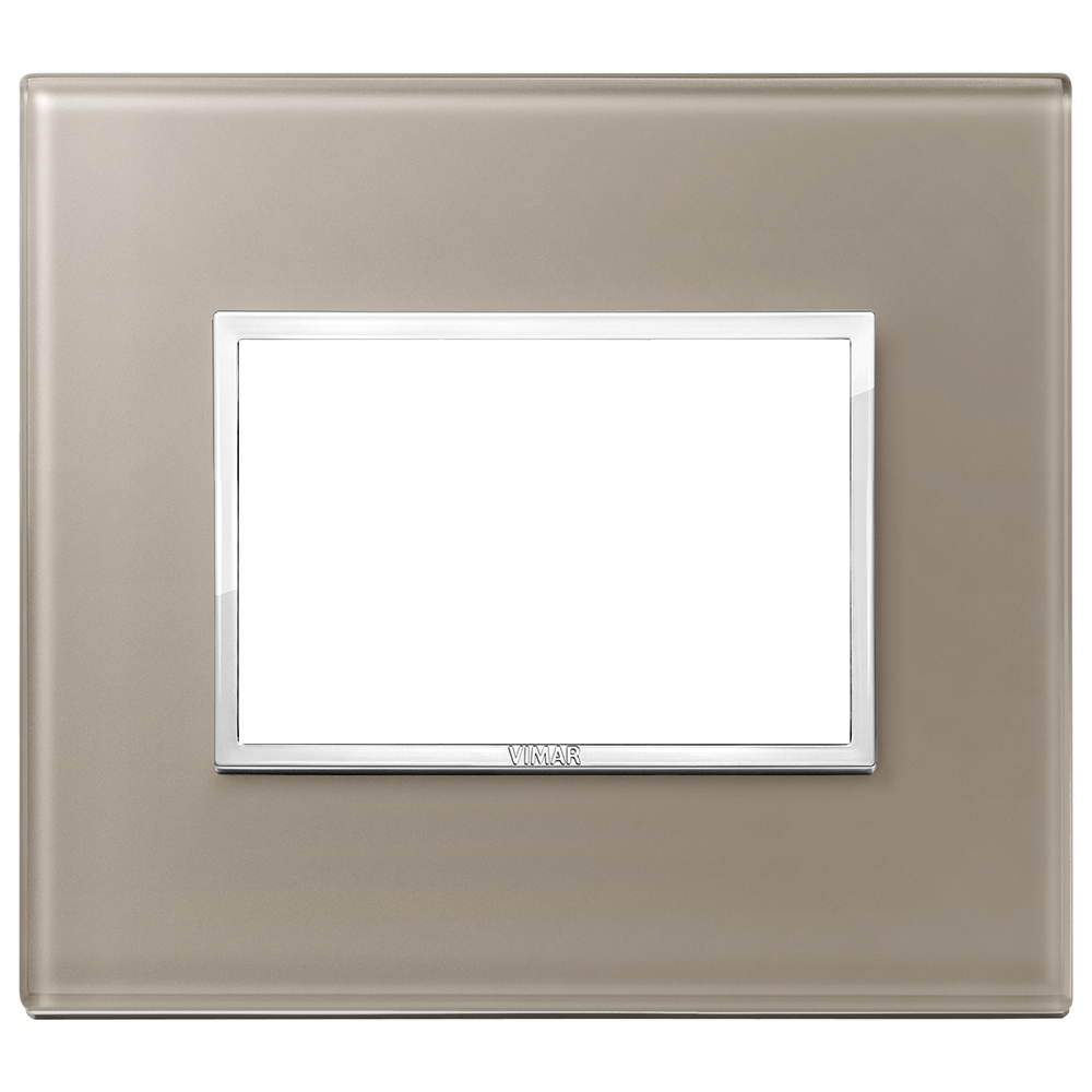 VIMAR - 21653.74 - Plate 3M crystal opal brown
