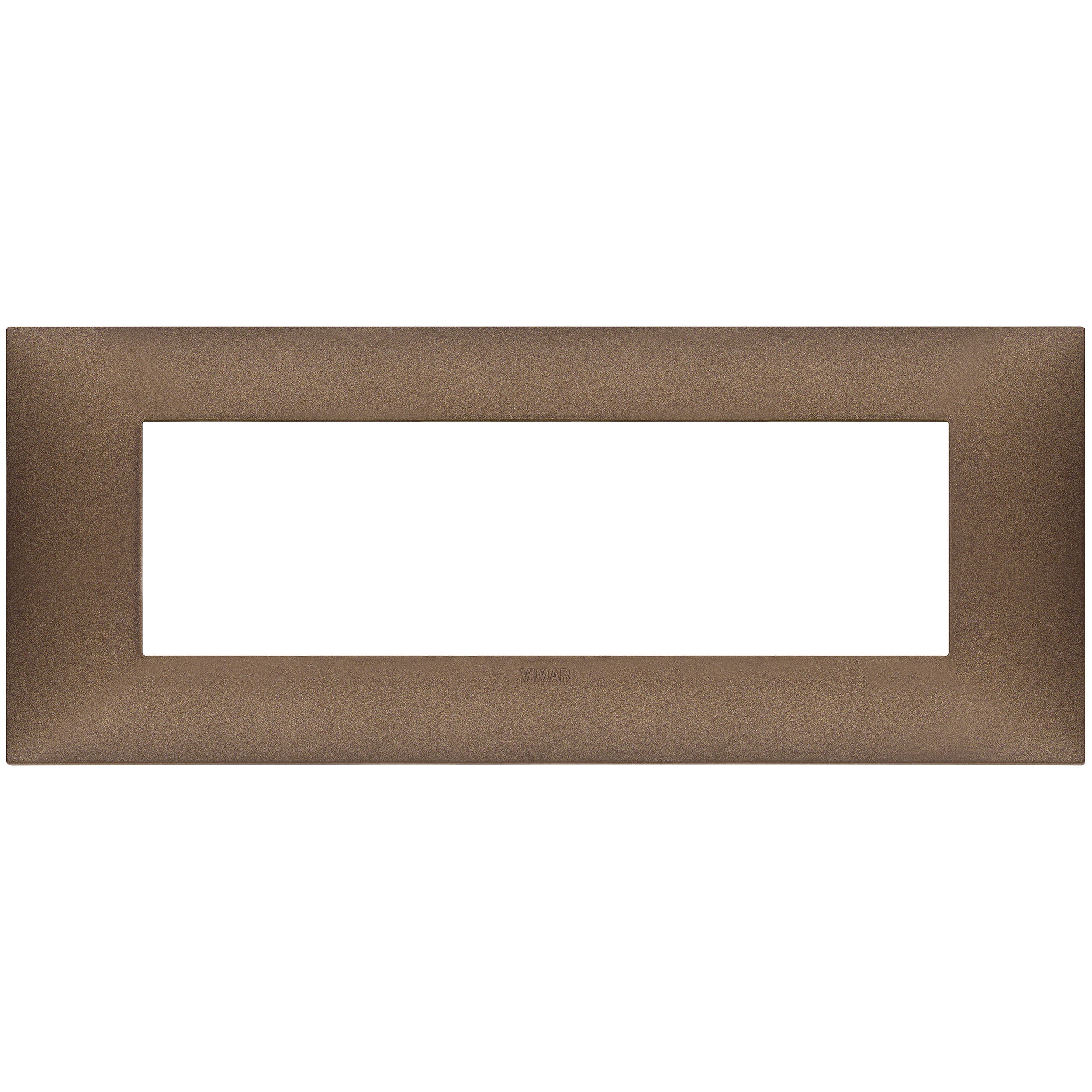 VIMAR - 09677.24 cover plate - 7 centered module matt copper color NEVE UP