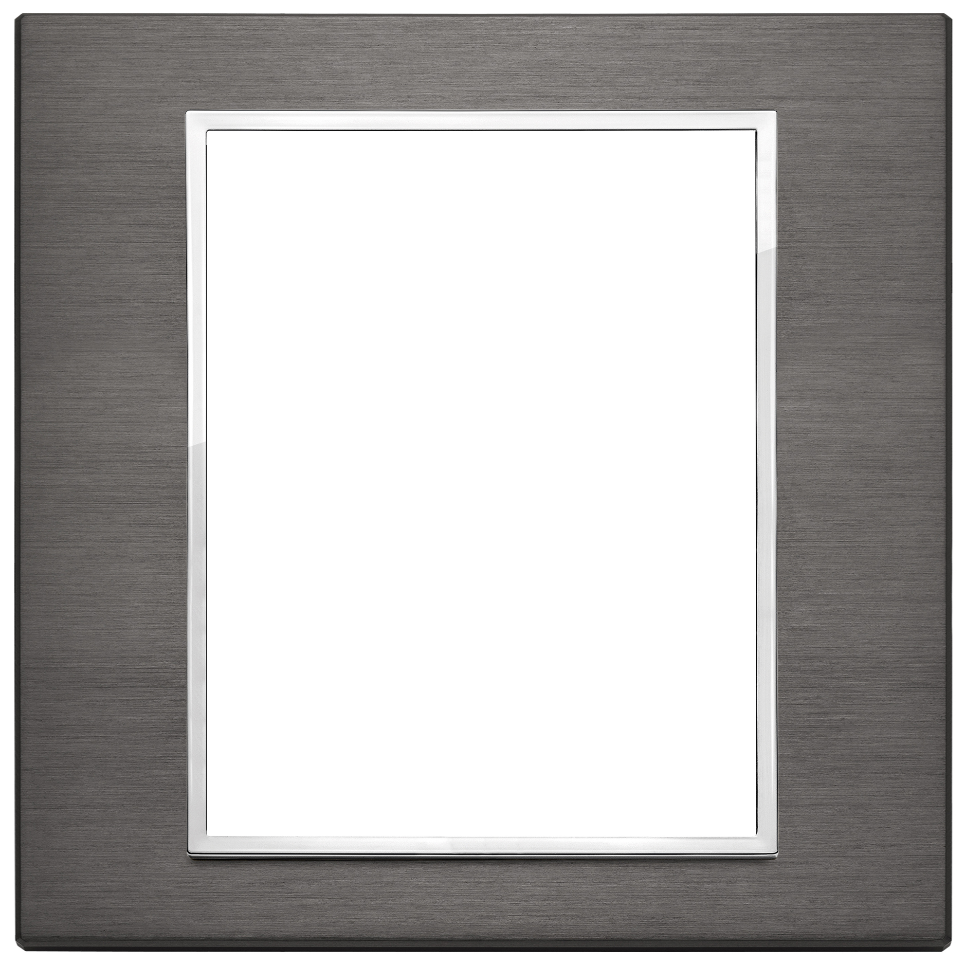 Frame Color:gray VIMAR - 21668.03 - Plate 8(4+4)M aluminium lava grey