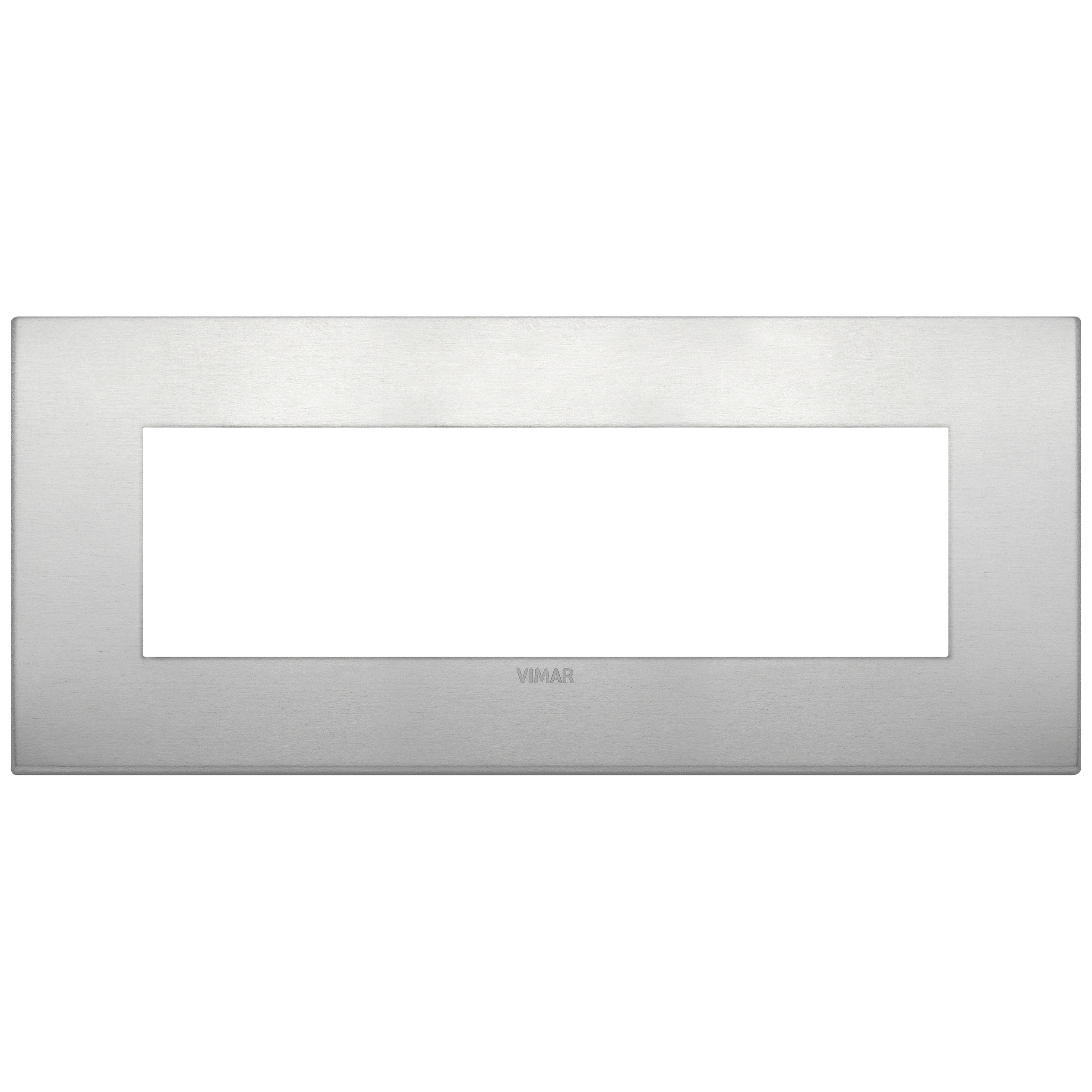 VIMAR - 19657.15 - Classic plate 7M metal Aluminium