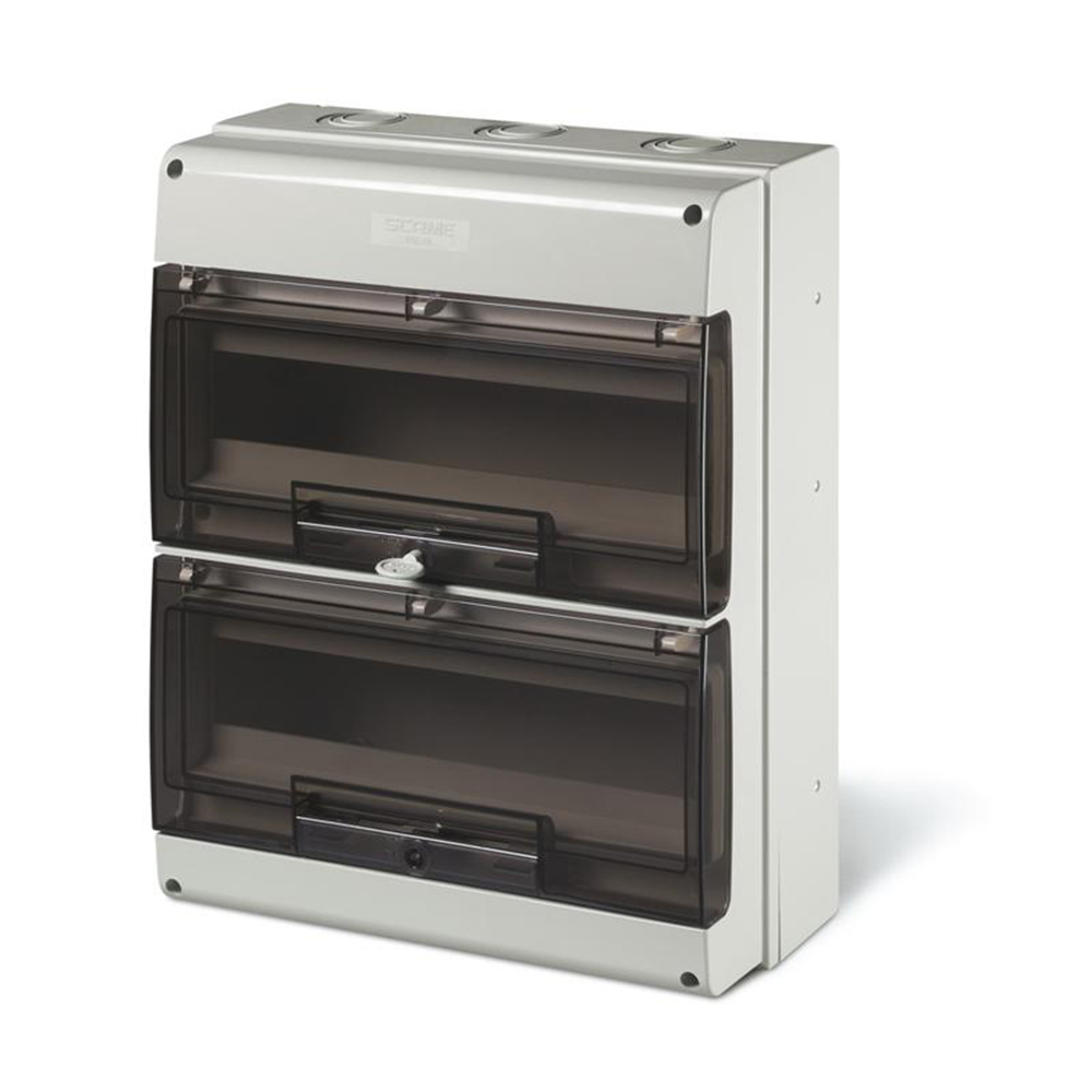 SCAME - Табло за открит монтаж 2х16 мод серия Domino IP66 328x400x140mm  672.4032