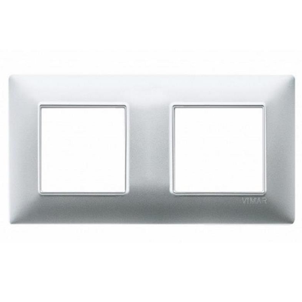 VIMAR - 14643.27 - Plate 4M (2+2) 71mm techno Silver