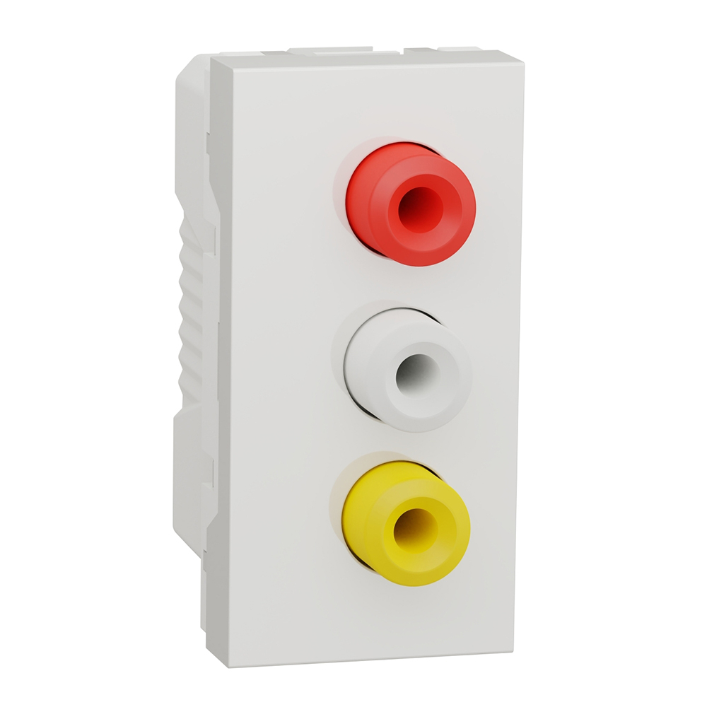 SCHNEIDER ELECTRIC - NU343118 RCA socket One module white