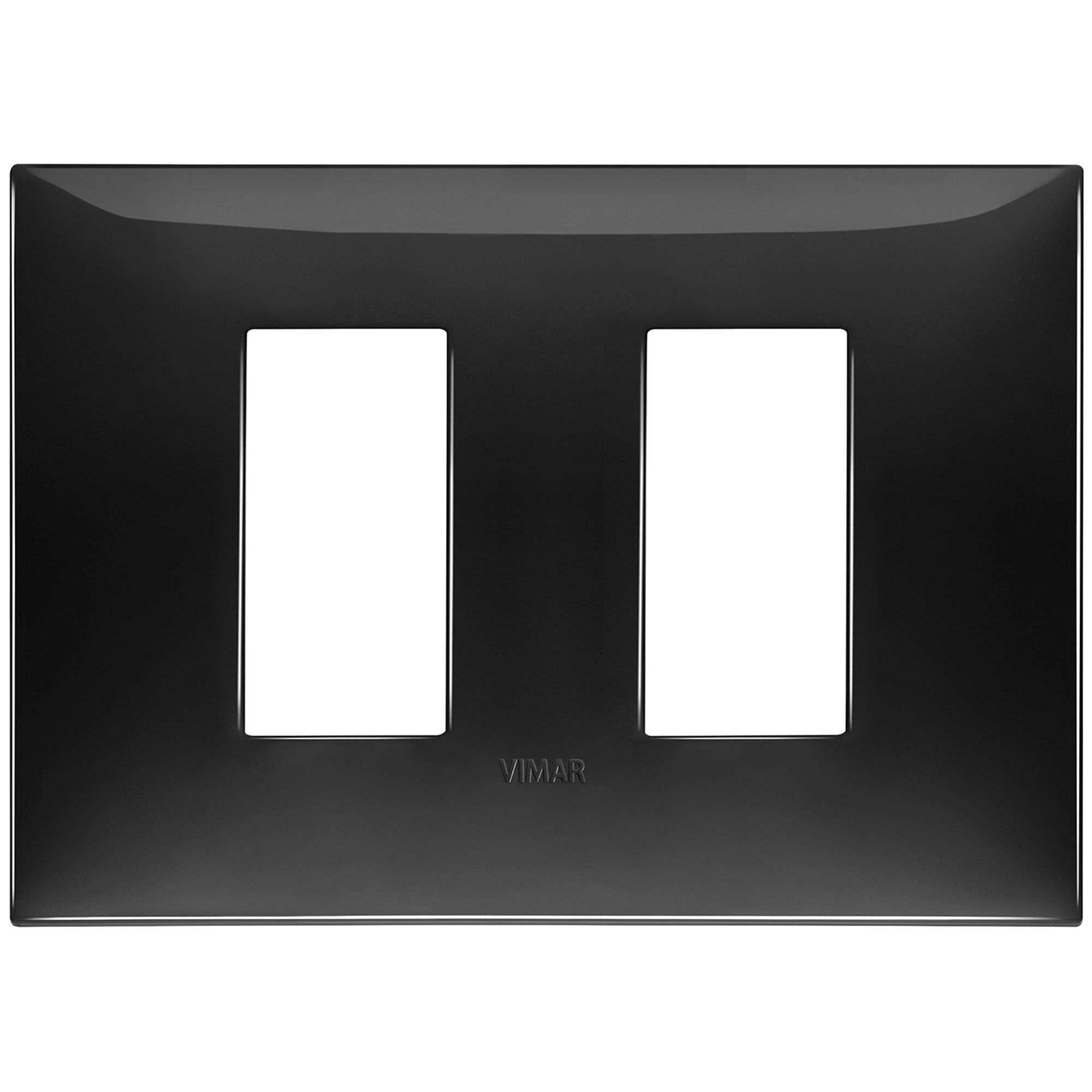 VIMAR - 09679.04 cover plate - 2 separate module black color NEVE UP