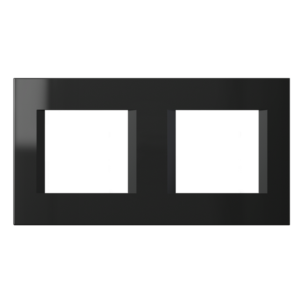 TEM - OL24NB Frame 2+2M, color Black gloss, Modul