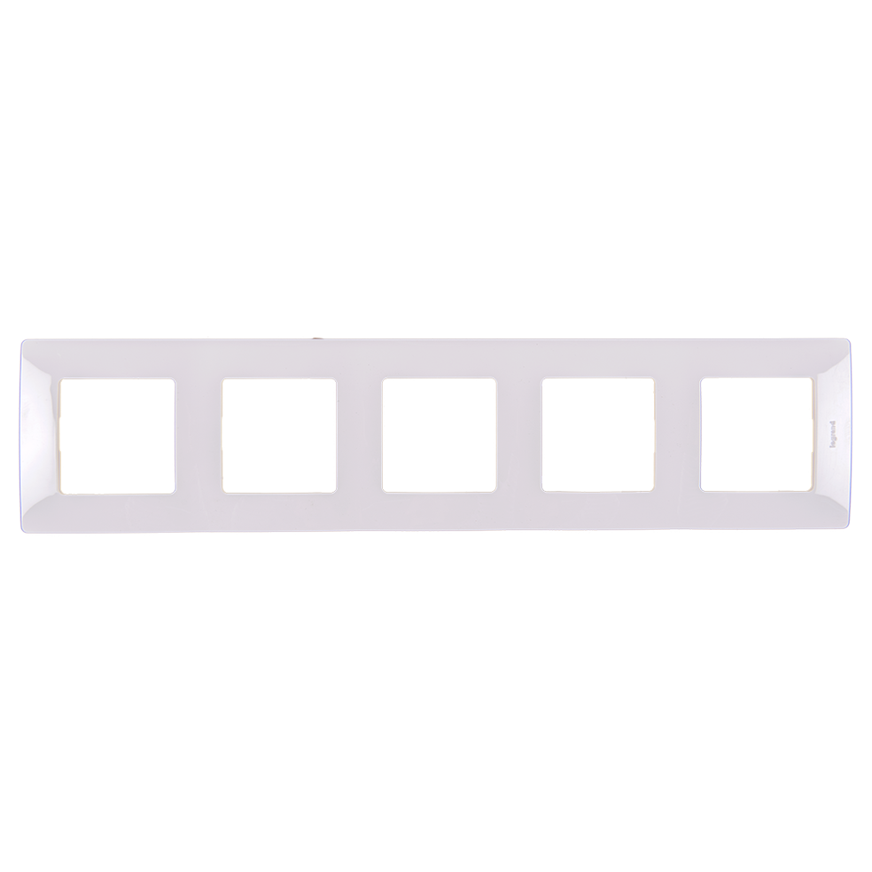 LEGRAND - 6 650 05 Plate Niloé - 5 gang - white