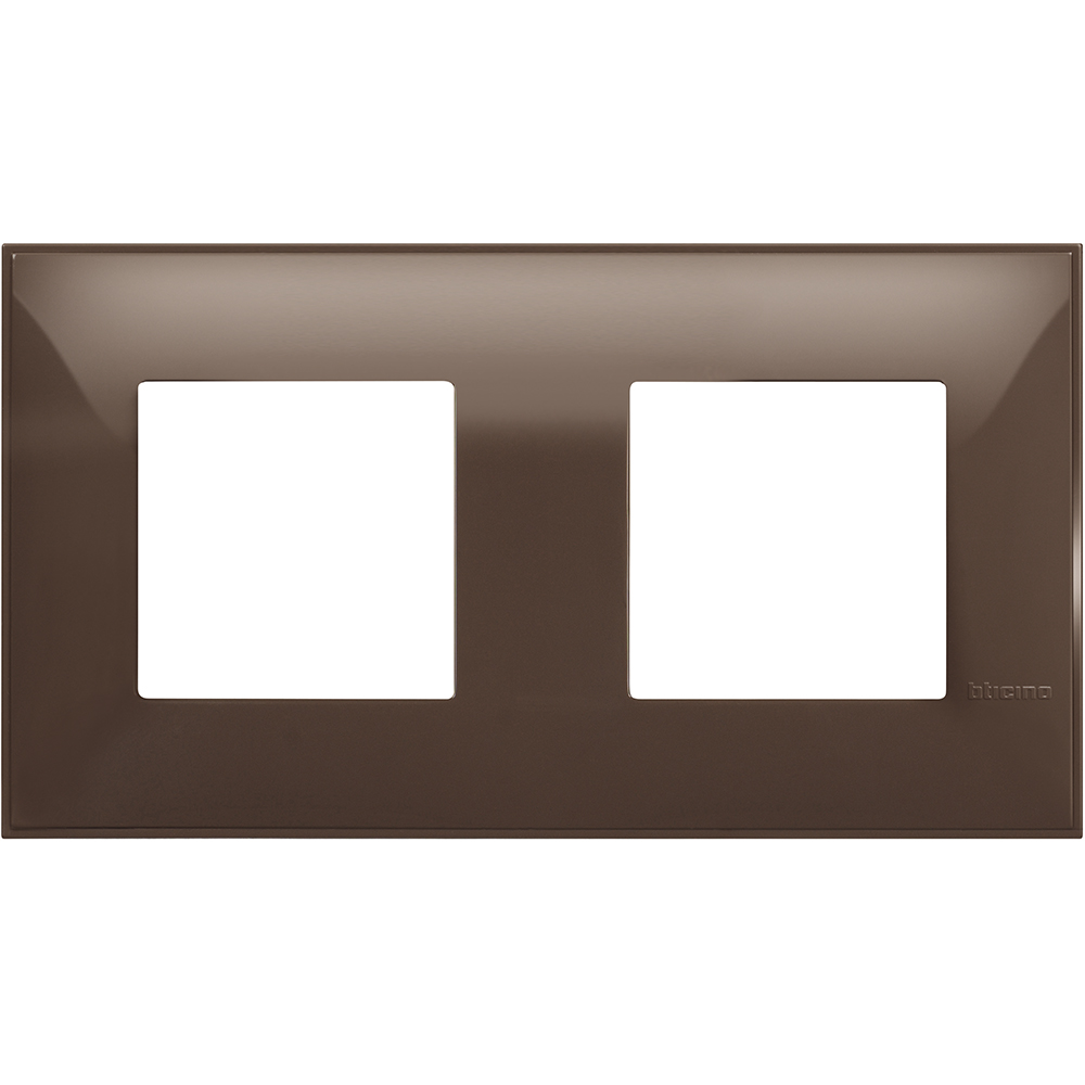 BTICINO - R4802M2MK cover plate - 2+2 horizontal/vertical installation modules - Moka