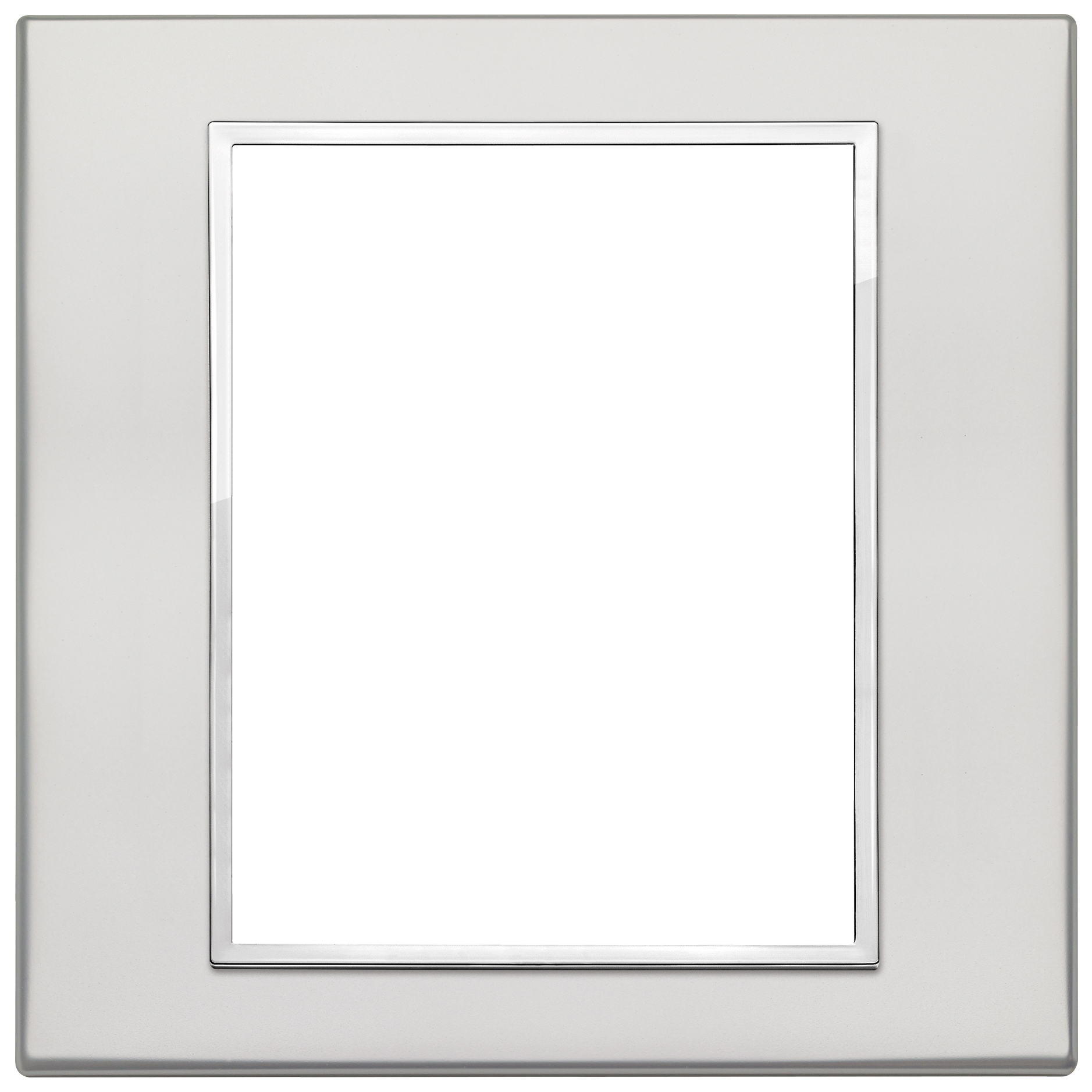 VIMAR - 21668.07.01 - Plate 8(4+4)M aluminium silver