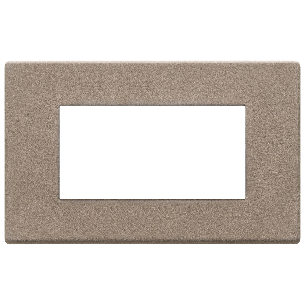 VIMAR - 22654.22 - Plate 4M leather Steppe