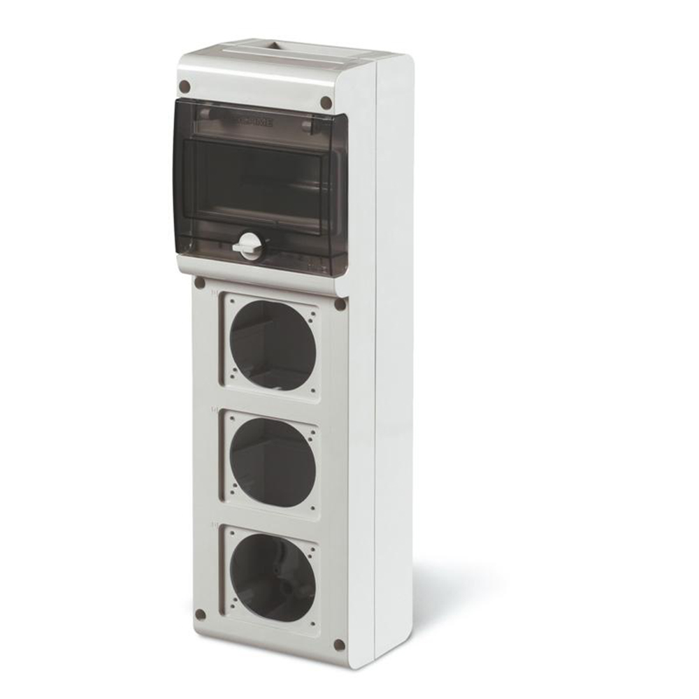 SCAME - Block IP66 SURFACE MOUNTING BLOCK3 6 MOD. 136x440x105mm  632.3500-000