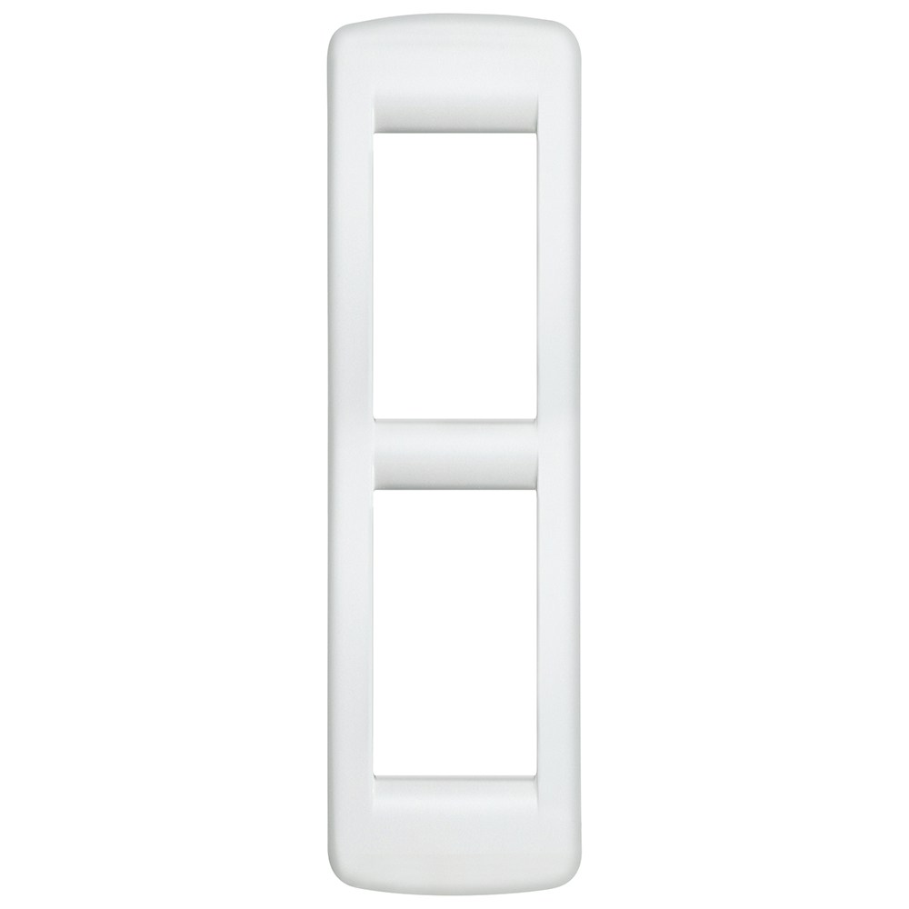 VIMAR - 16784.01 - Rondò plate 2Mpan metal white