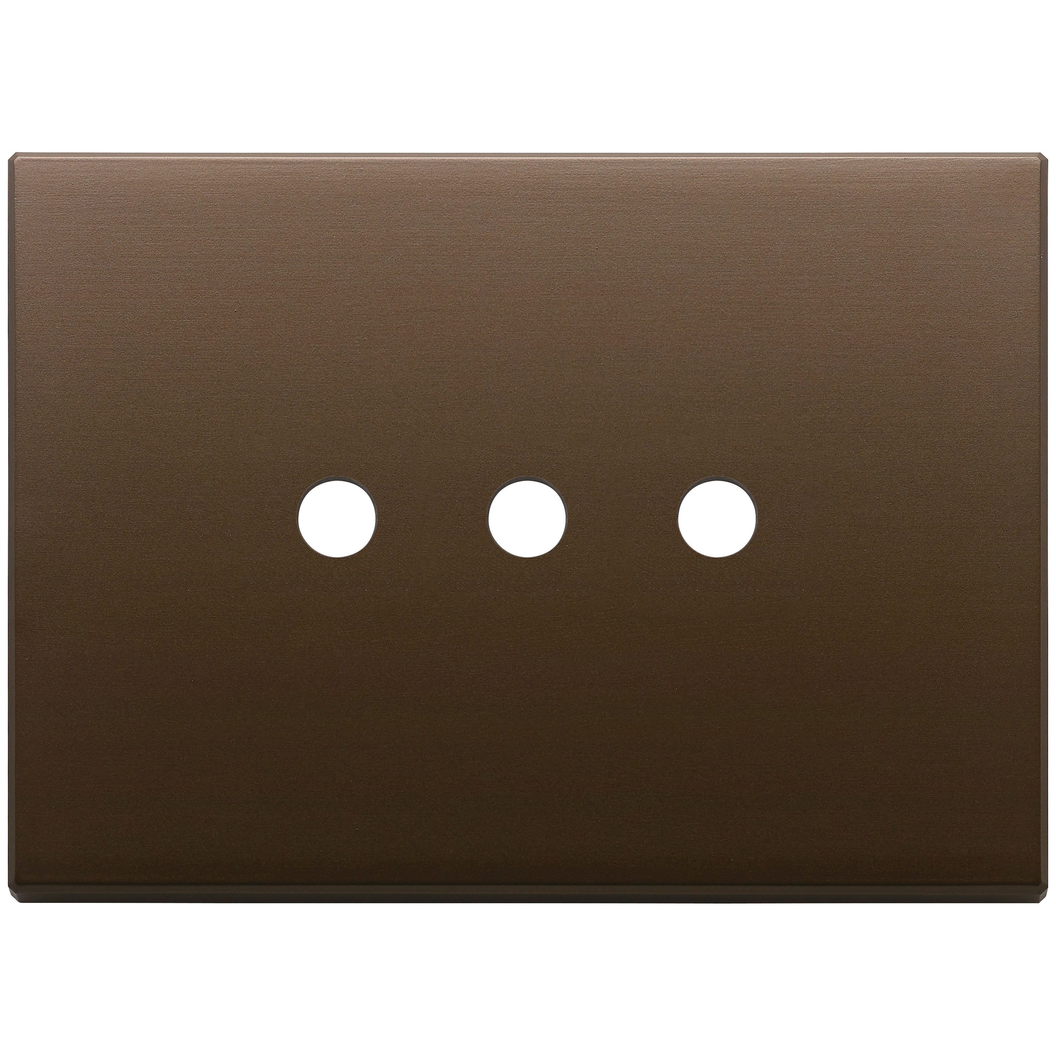 VIMAR - Plate 3Mx3 Tondo brushed dark bronze - 22683.RN.3.12
