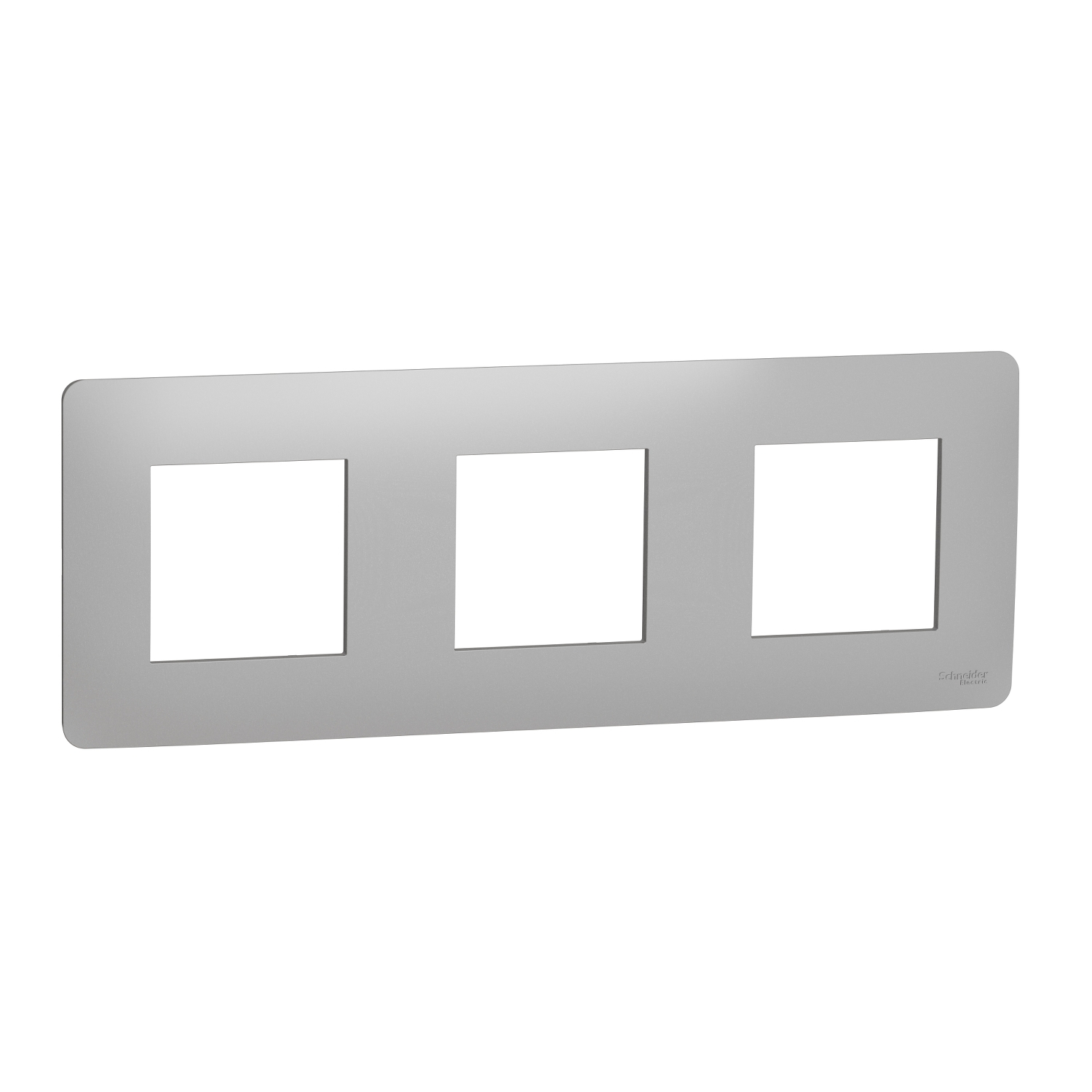 SCHNEIDER ELECTRIC - NU200630 cover frame - 3 gangs - 3 x 2 modules - aluminium