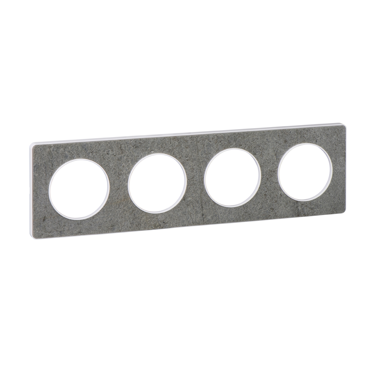 SCHNEIDER ELECTRIC - S520808U Odace - Touch - cover frame - 4 gang - stone sea & white border