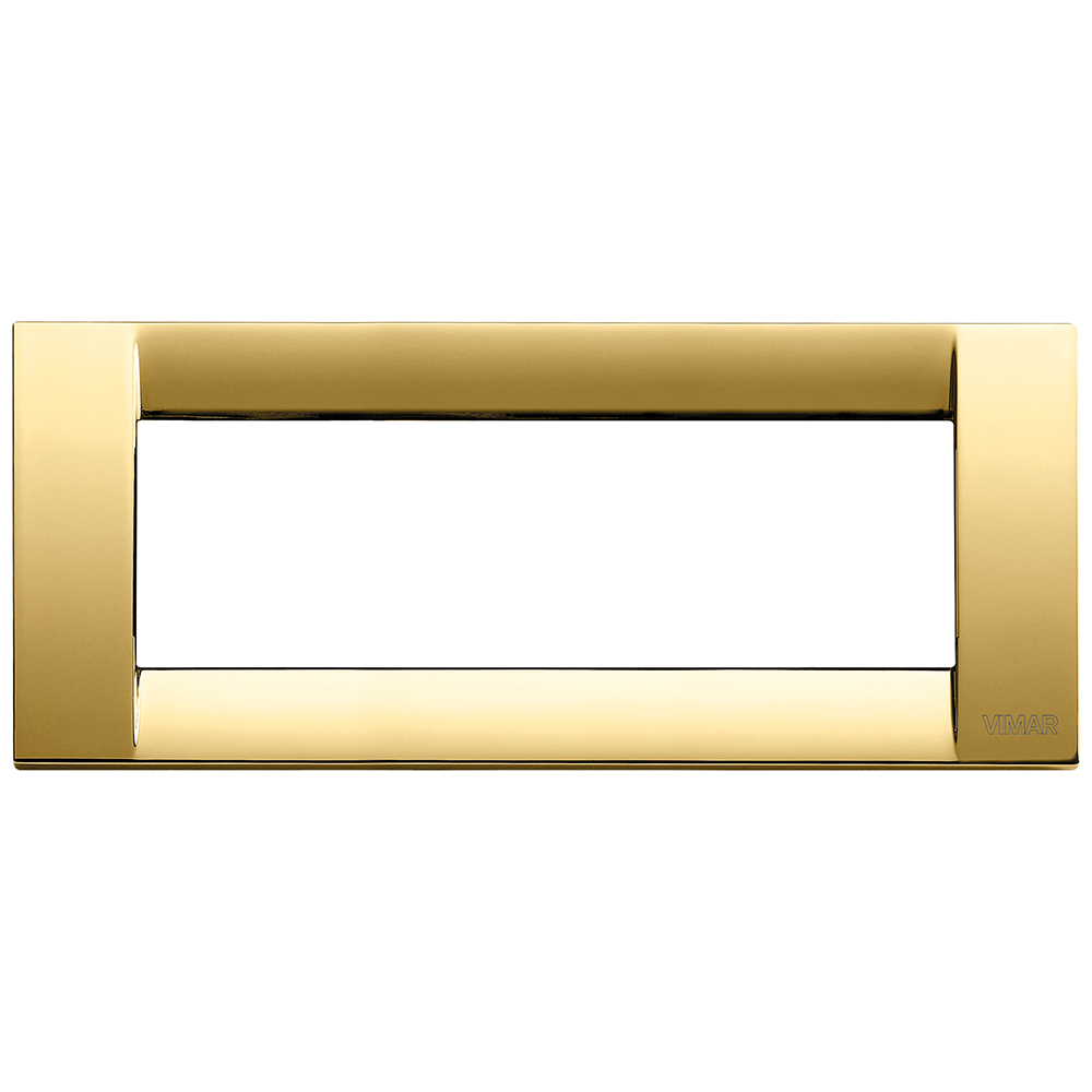 VIMAR - 16736.32 - Classica plate 6M metal polished gold