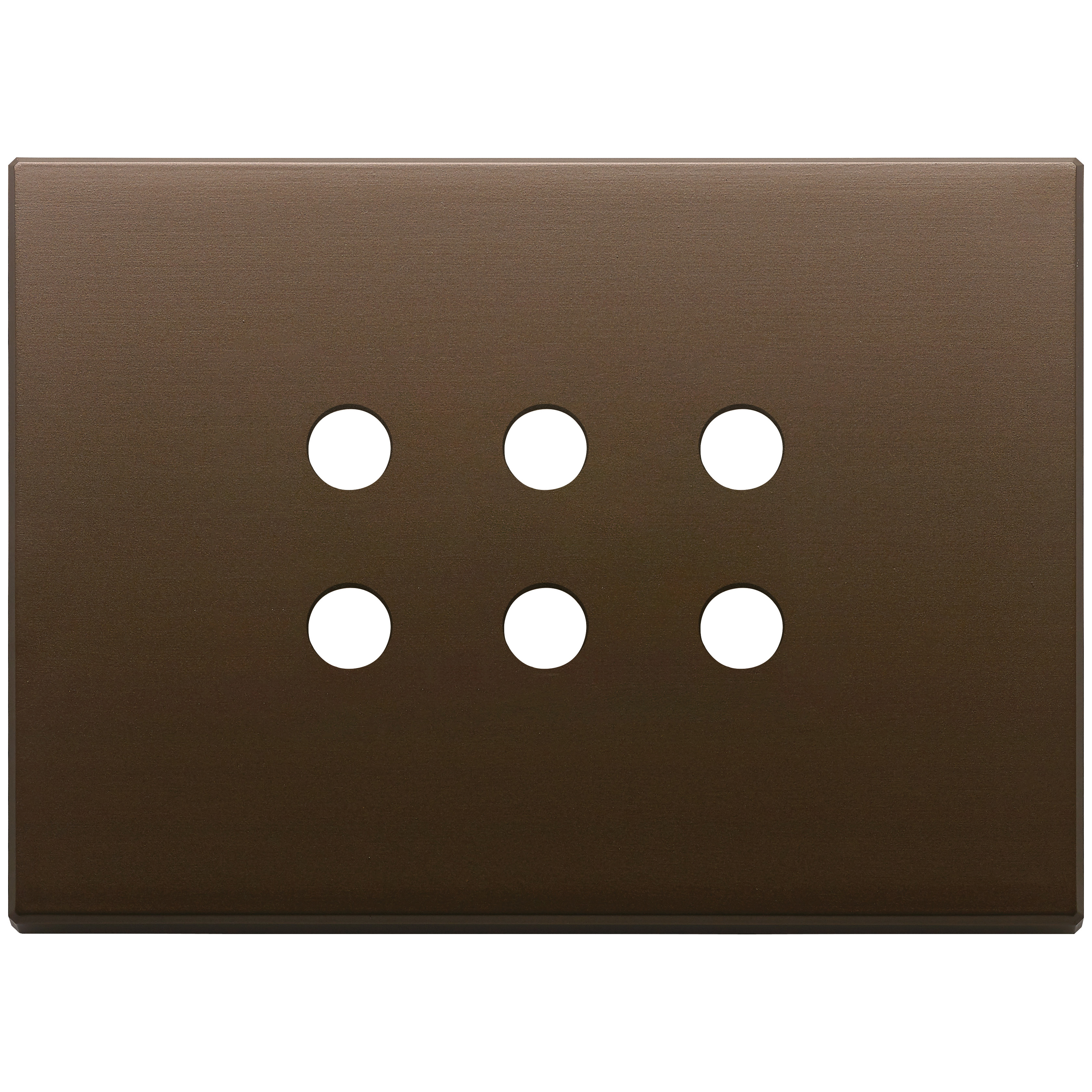 VIMAR - Plate 3Mx6 Tondo brushed dark bronze - 22693.RN.12