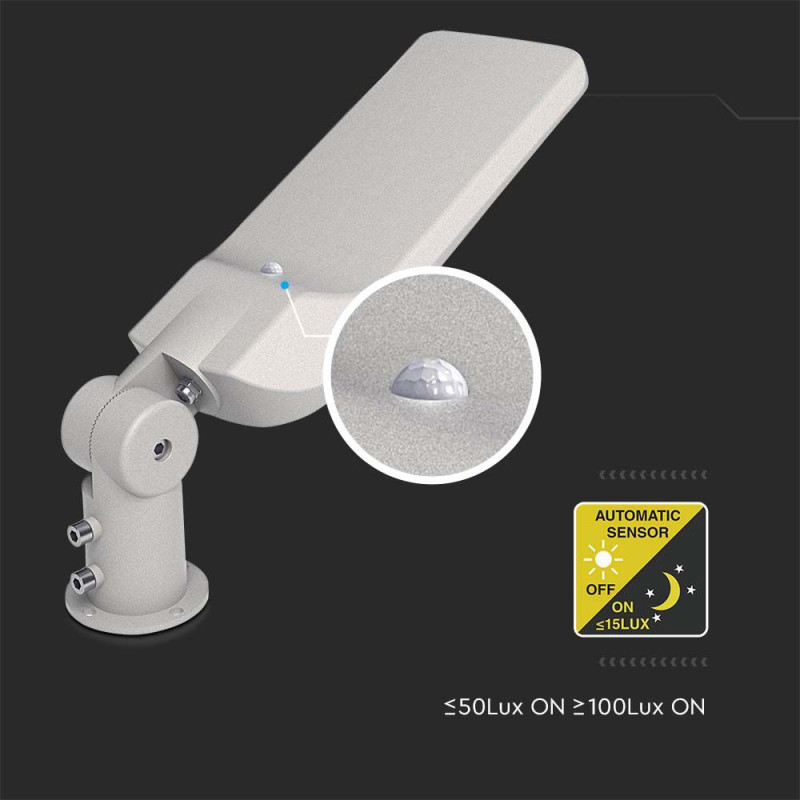 V-TAC - LED Street Light SAMSUNG Chip Sensor 30W 4000K SKU: 20430