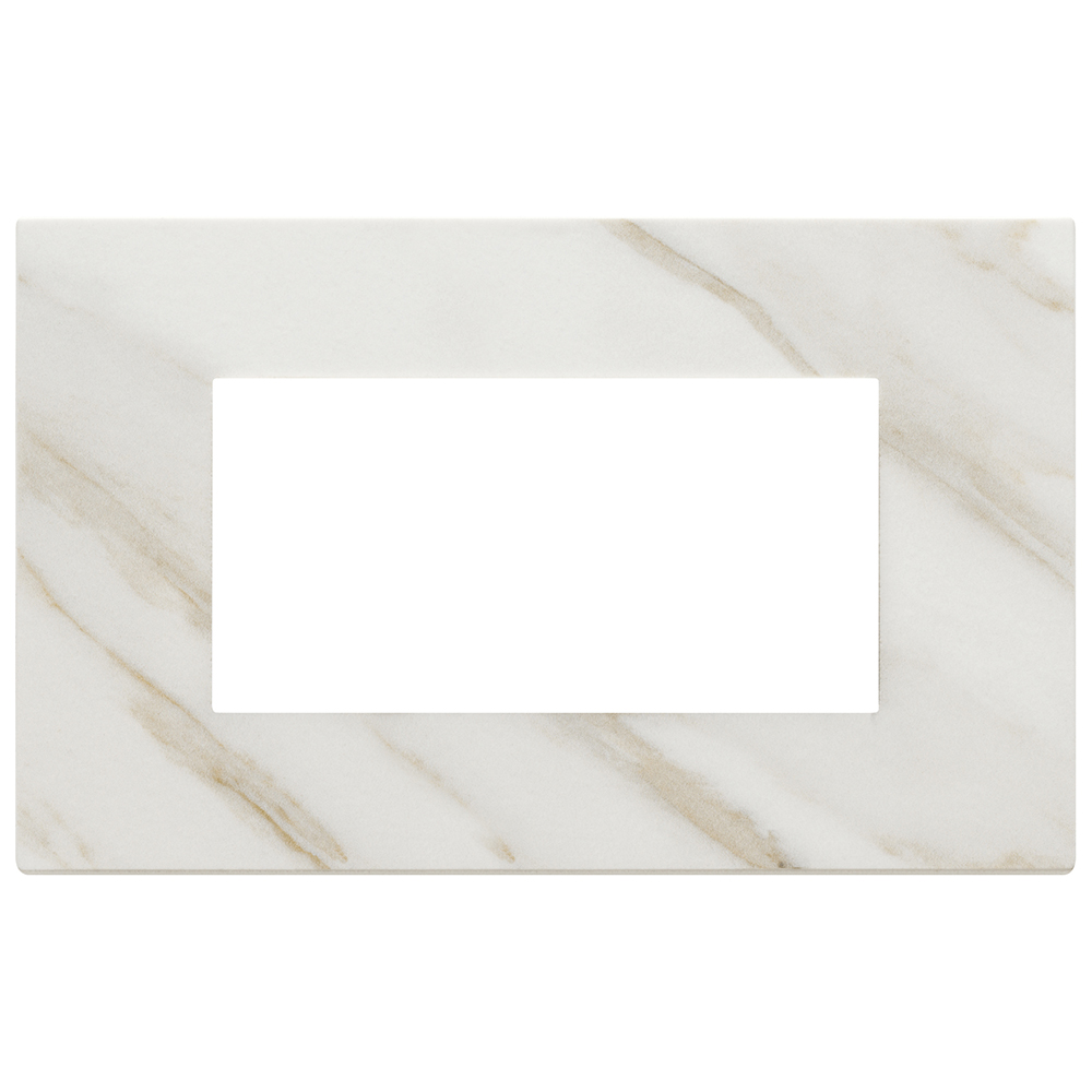 VIMAR - 22654.51 - Eikon Exe Рамка 4М италиански стандарт White Calacatta