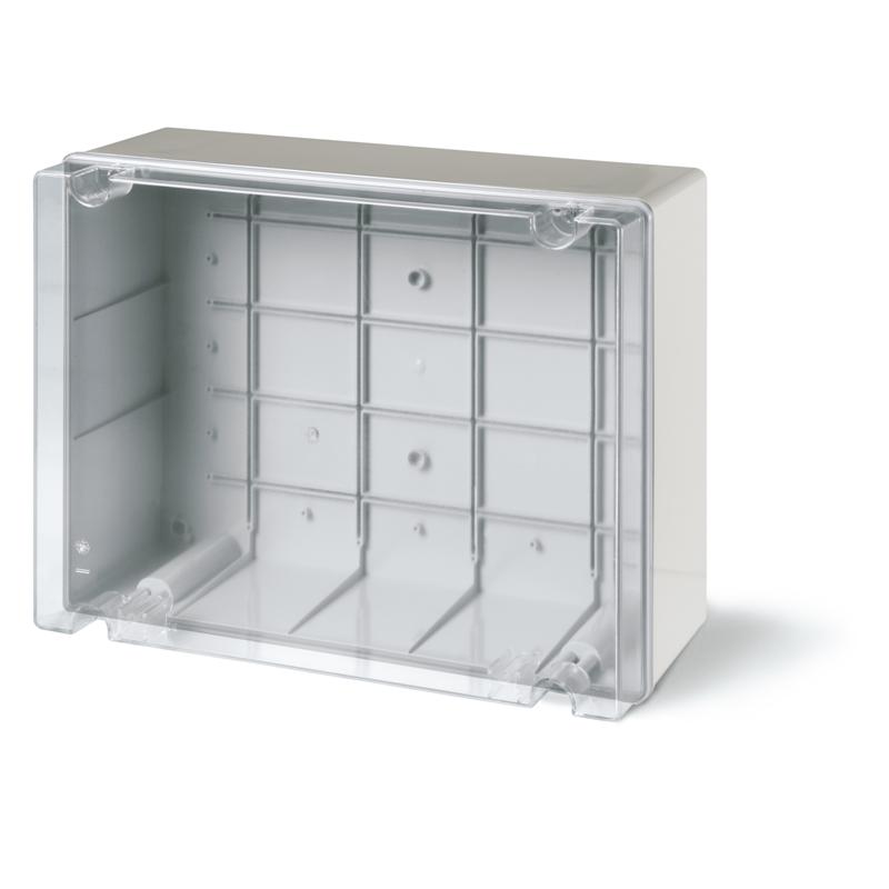 SCAME - Junction Box 380х300х170mm IP56, UV, solid walls, screw closure transparent lid Scabox  686.430