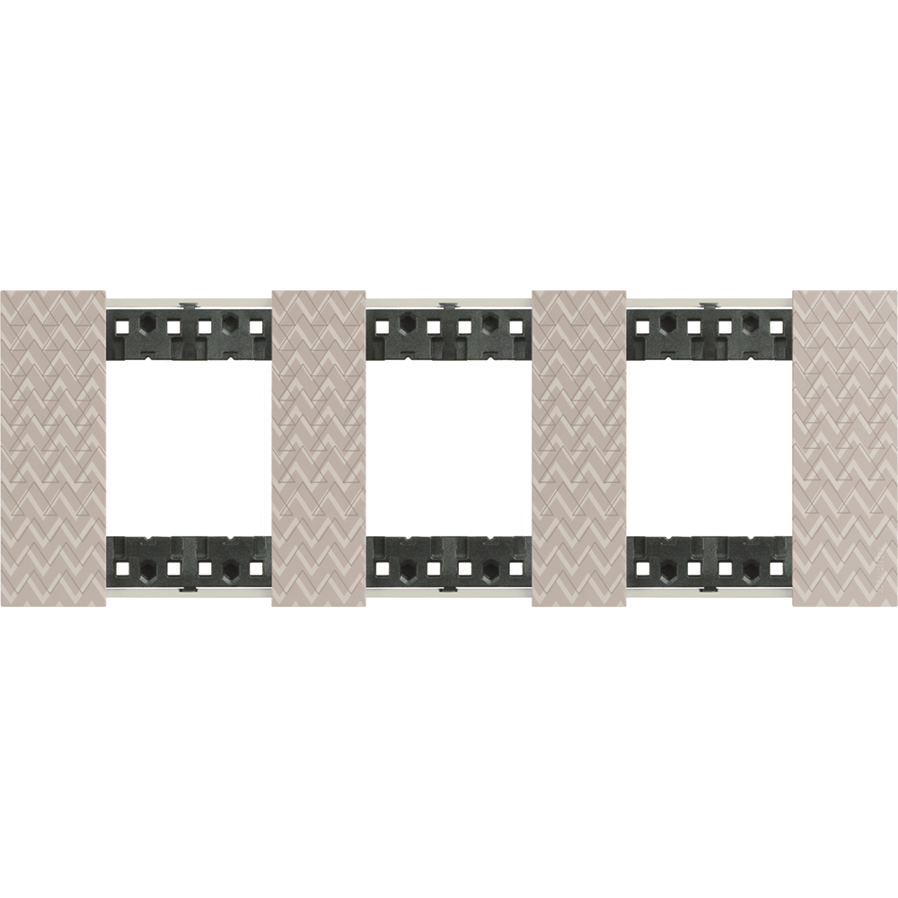 BTICINO - KA4802M3MM 2+2+2  modules Living Now cover plate - optic
