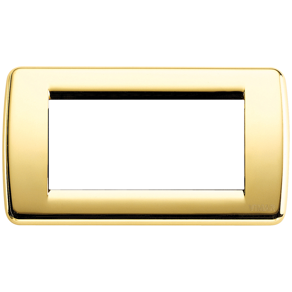 VIMAR - 16754.32 - IDEA Rondò Рамка 4М италиански стандарт Polished gold