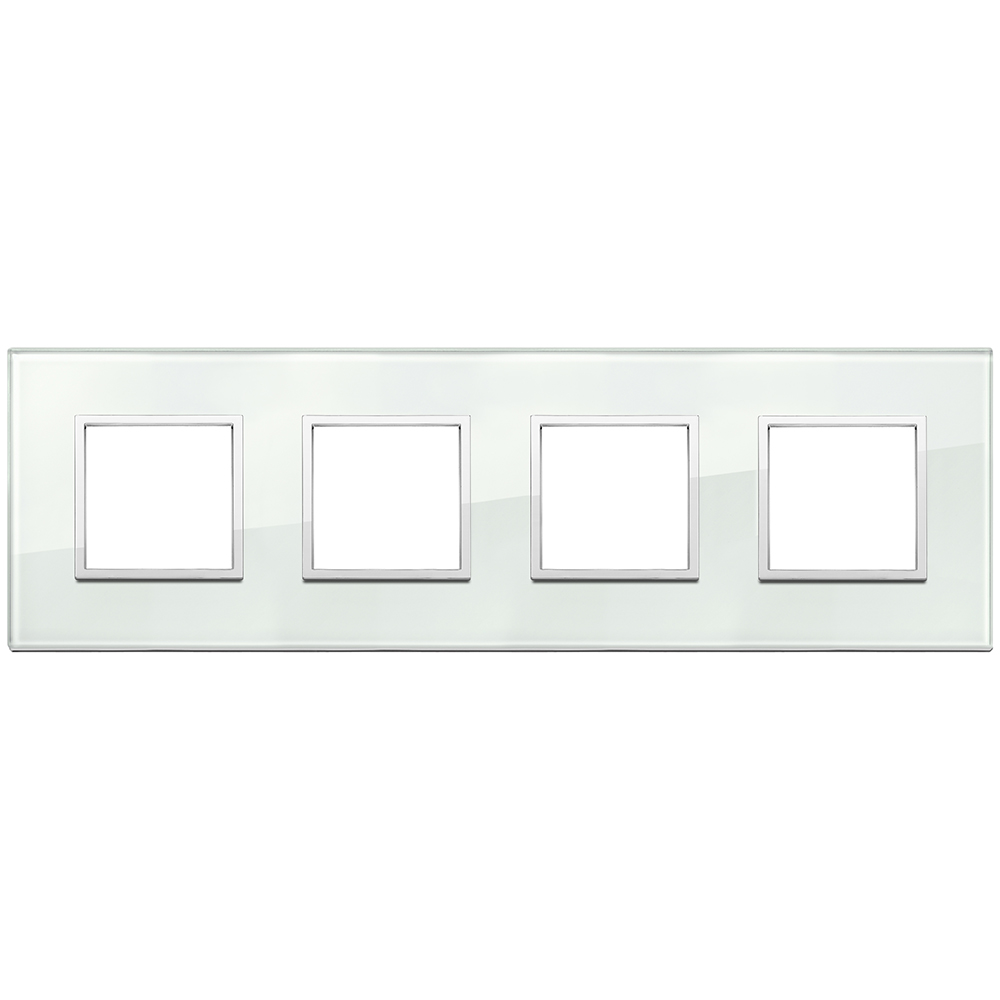 VIMAR - 21669.71 - Plate 8M (2+2+2+2) 71mm aqua