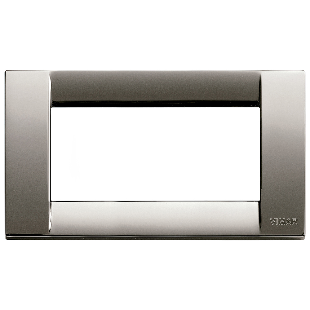 VIMAR - 16734.31 - Classica plate 4M metal black chrome
