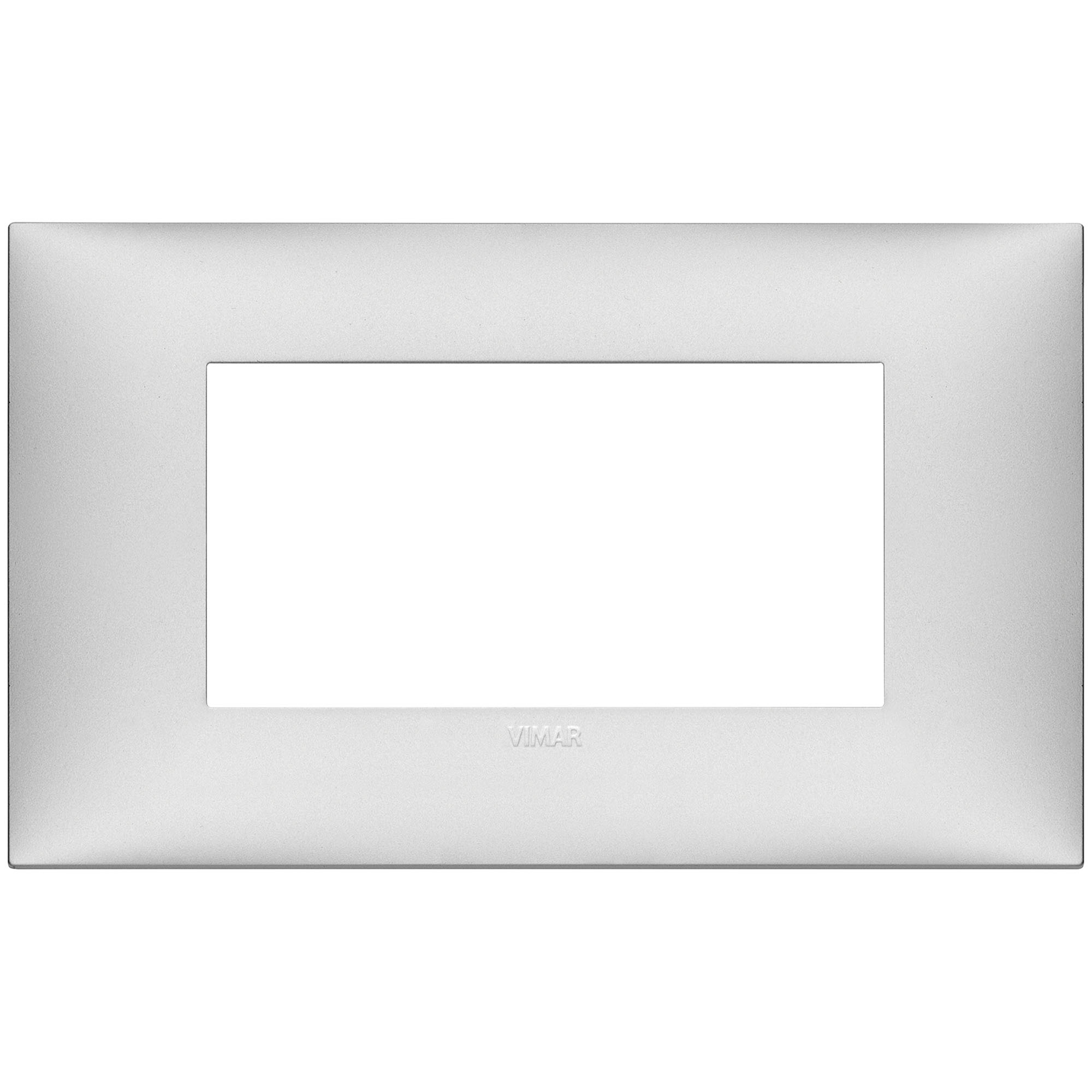 VIMAR - 09674.21 cover plate - 4 centered module matt silver color NEVE UP