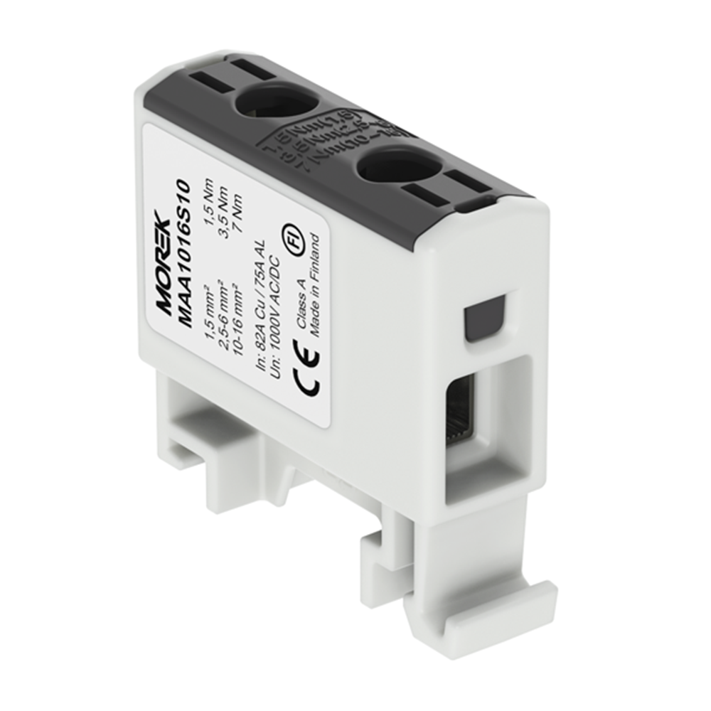 MOREK - OTL16 black 1xAl/Cu 1,5-16mm² 1000V Universal terminal  MAA1016S10