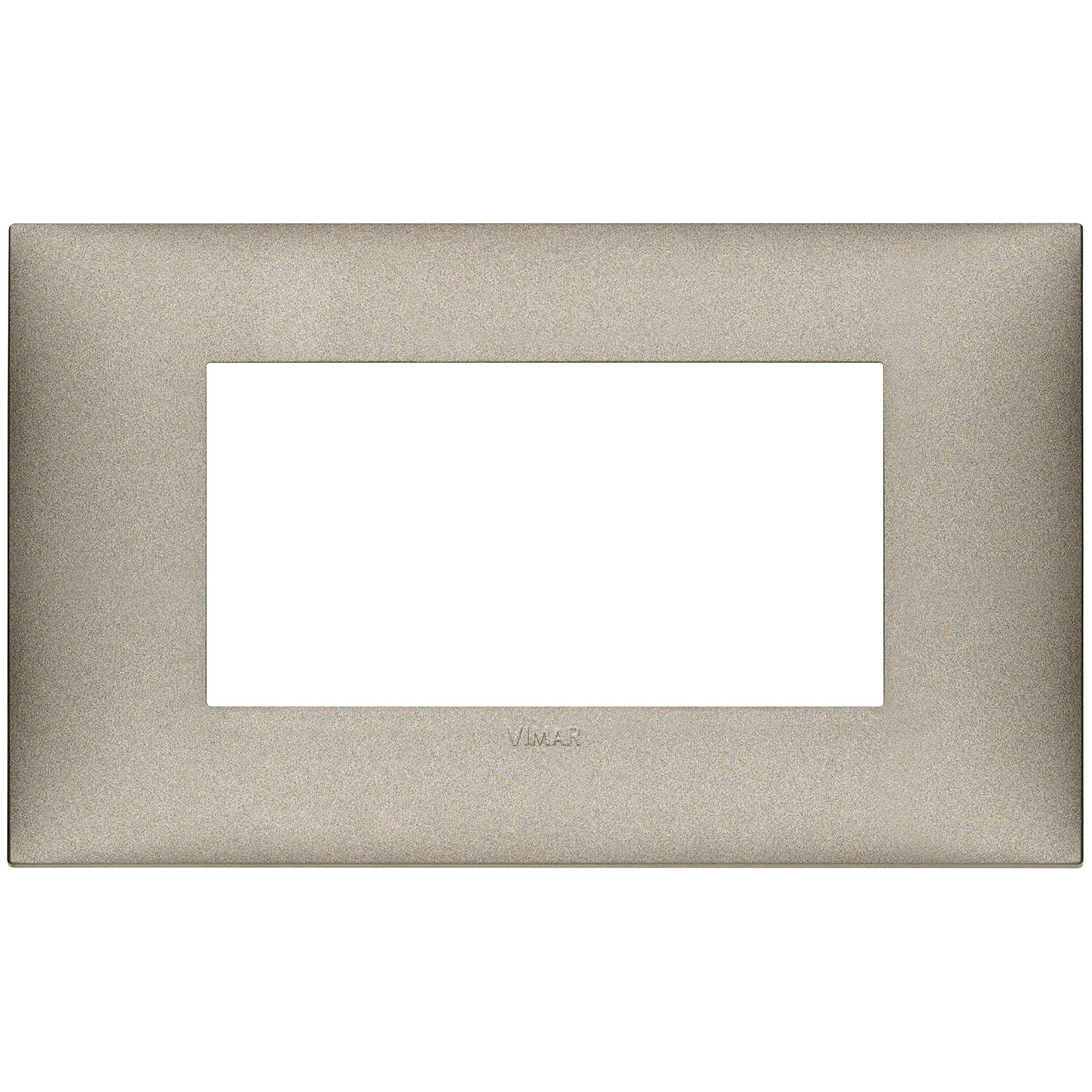 VIMAR - 09674.23 cover plate - 4 centered module matt titanium color NEVE UP